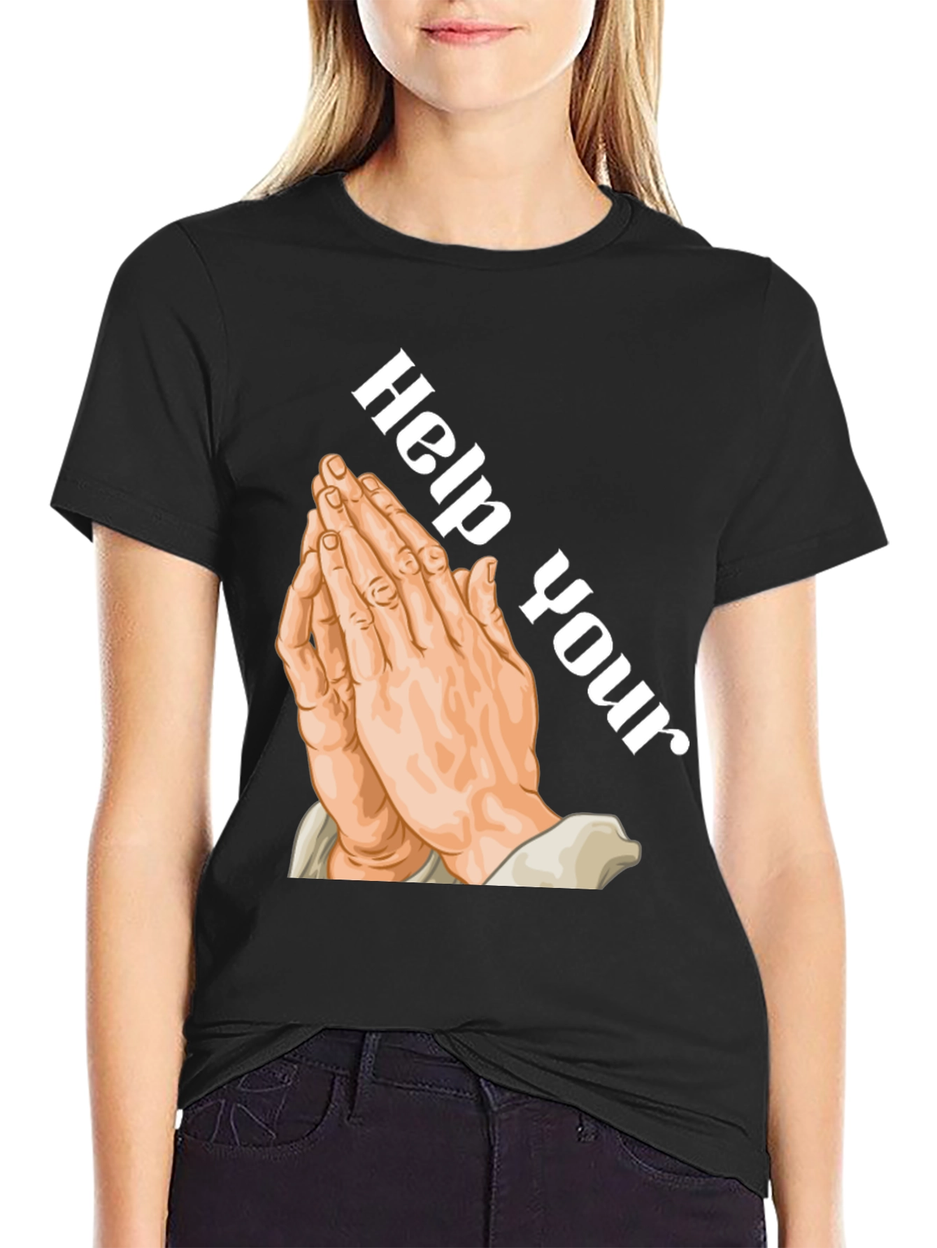 Help Your Self T-Shirt - Black