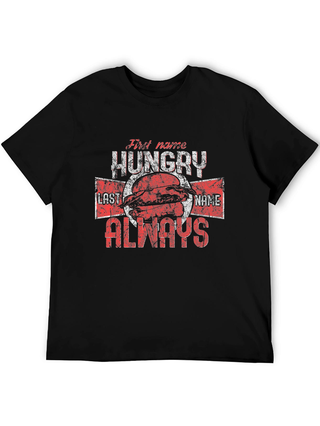Hungry Always Graphic T-Shirt - Black