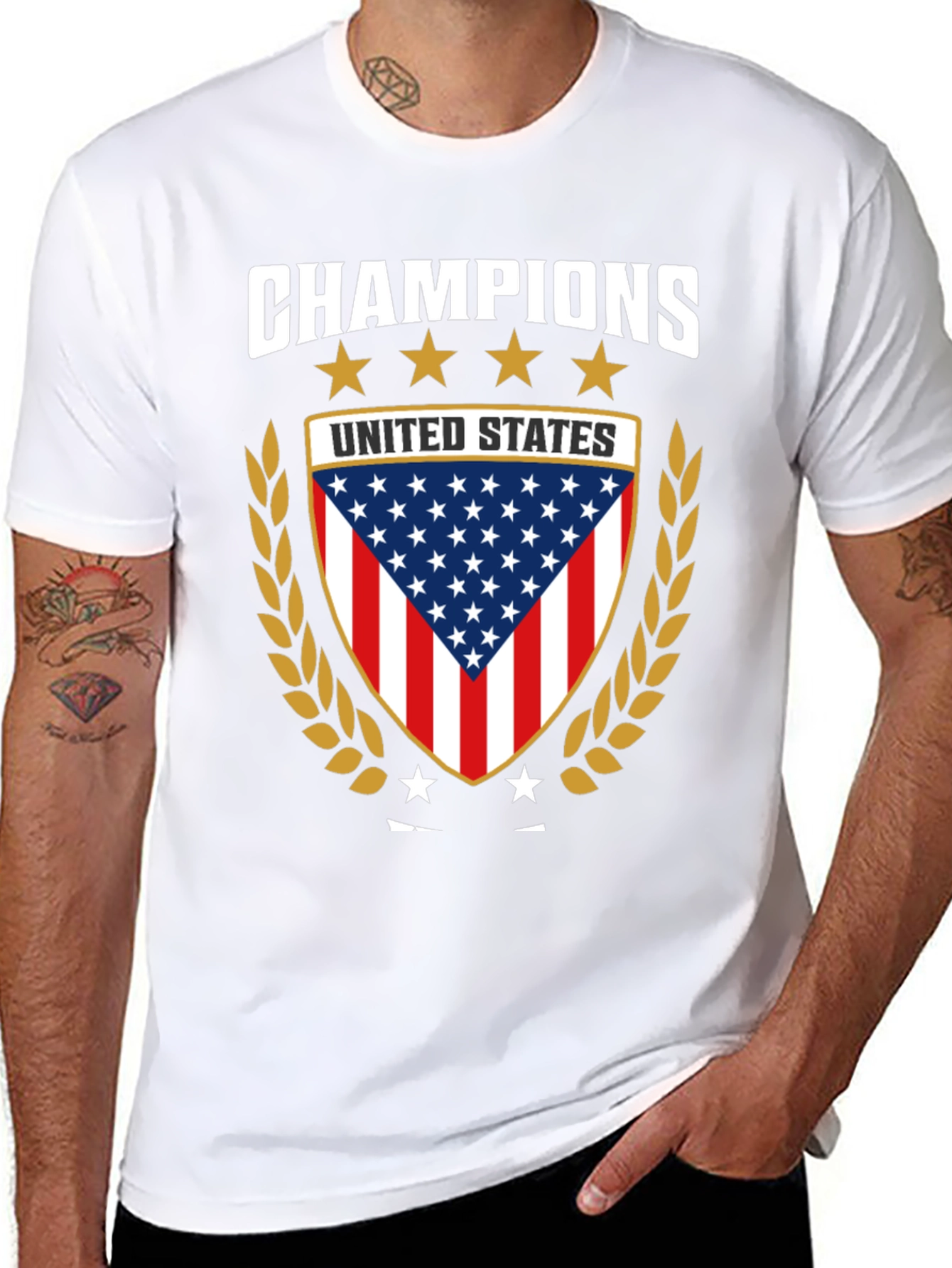 Champions USA Flag Graphic T-Shirt