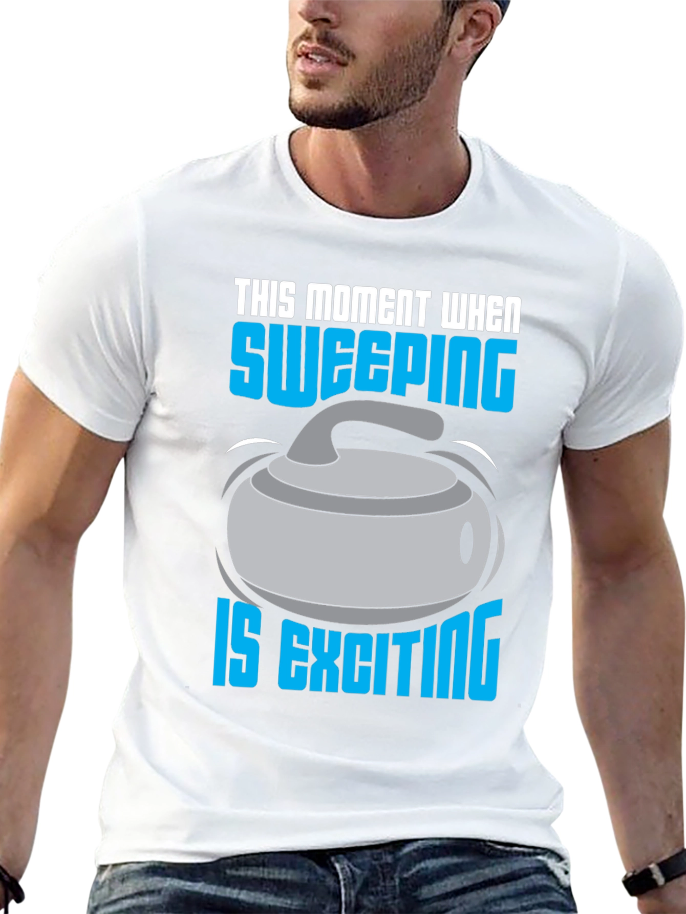 Sweeping is Exciting T-Shirt - Curling Fan Apparel