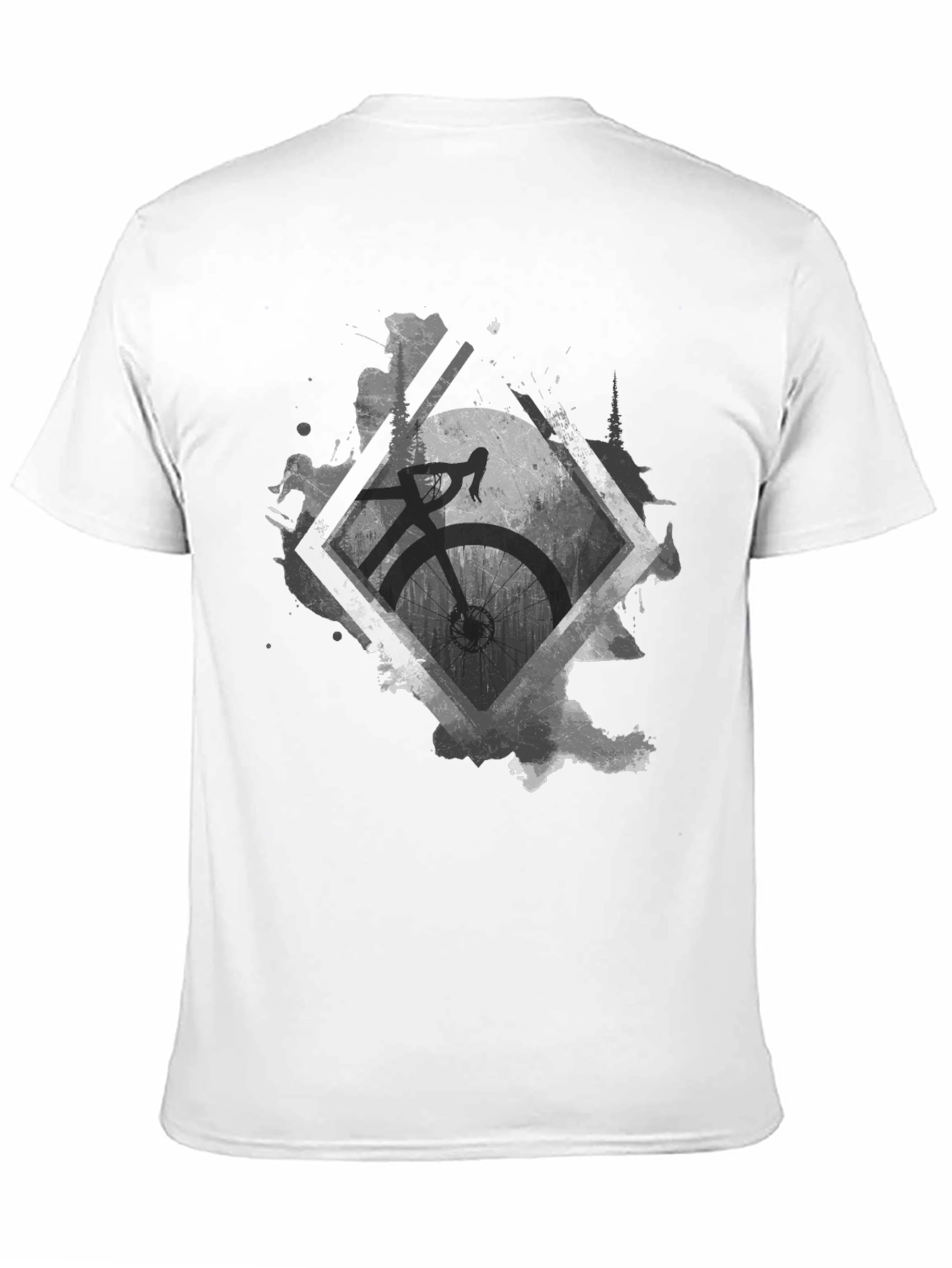 Bicycle Graphic Tee - Stylish Black Cotton Shirt