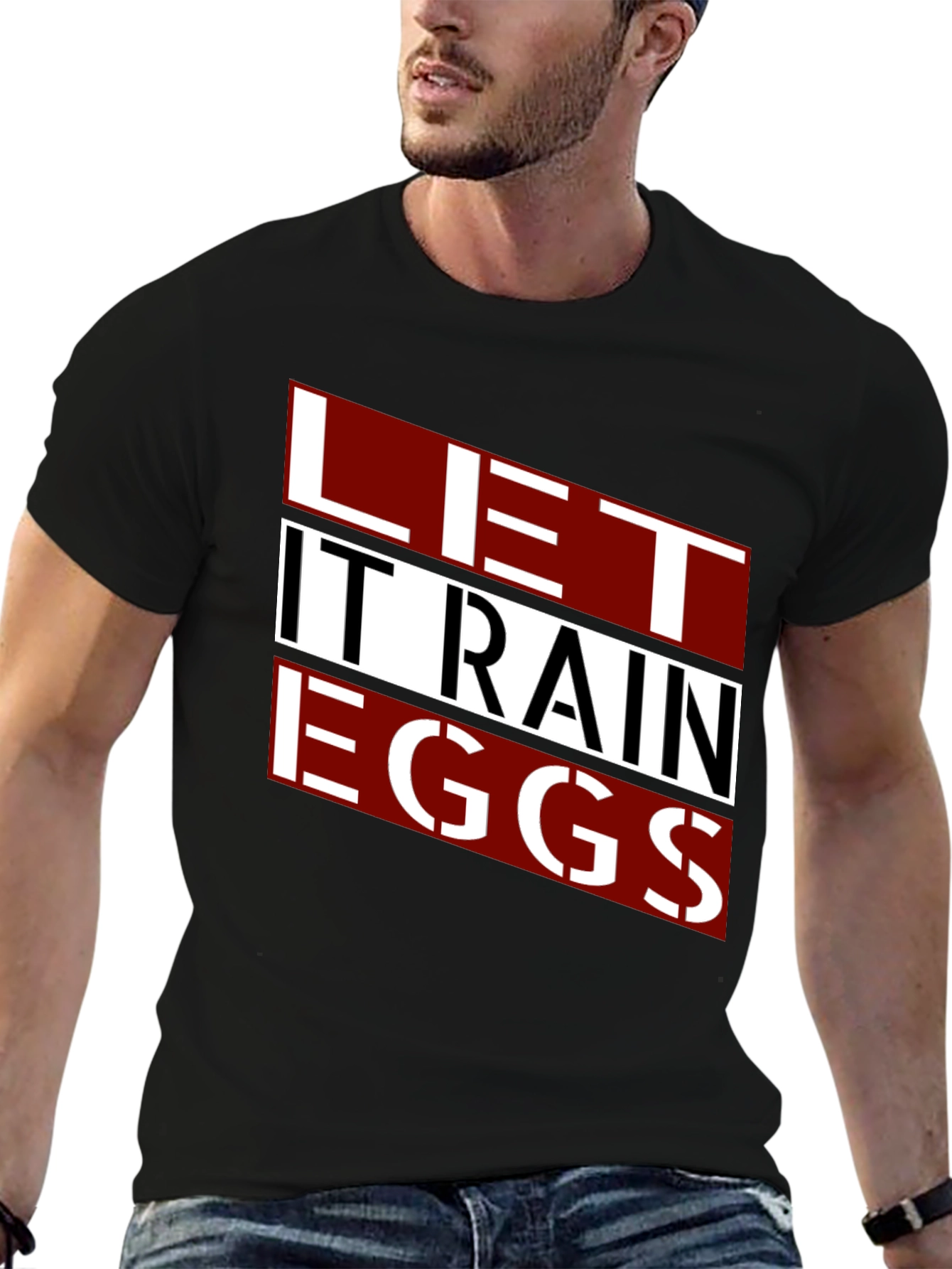 Let It Rain Eggs - Funny Graphic Tee