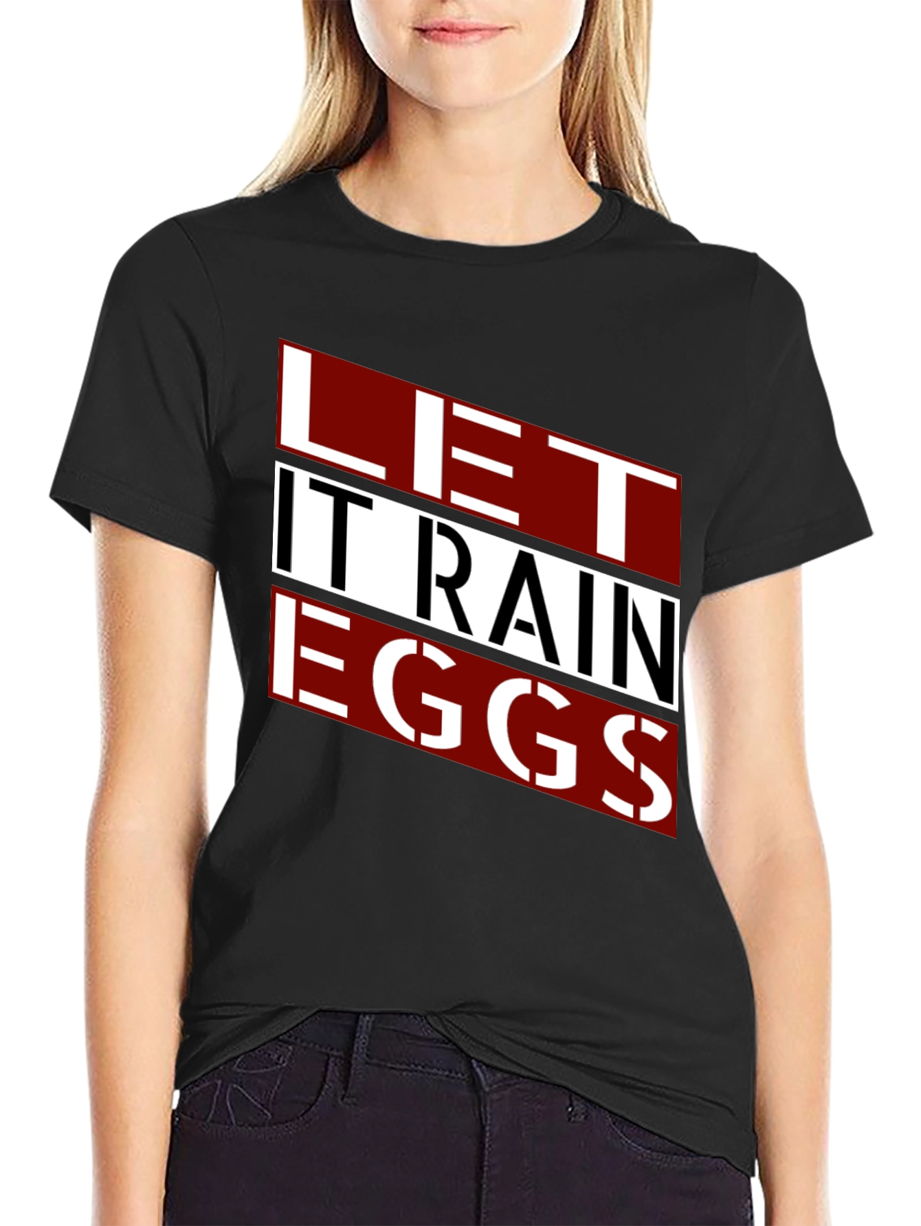 Let It Rain Eggs - Funny Graphic Tee