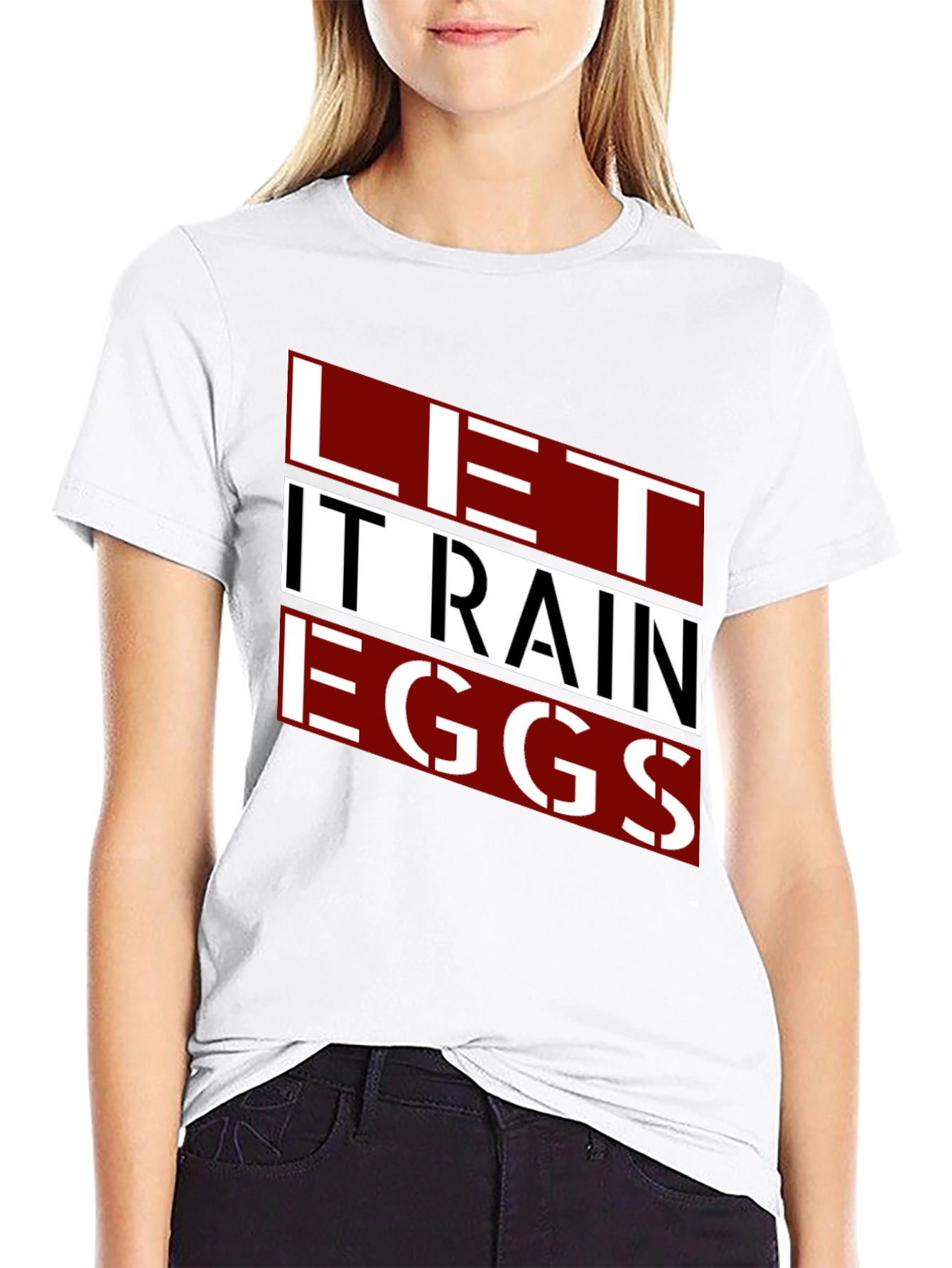 Let It Rain Eggs - Funny Graphic Tee