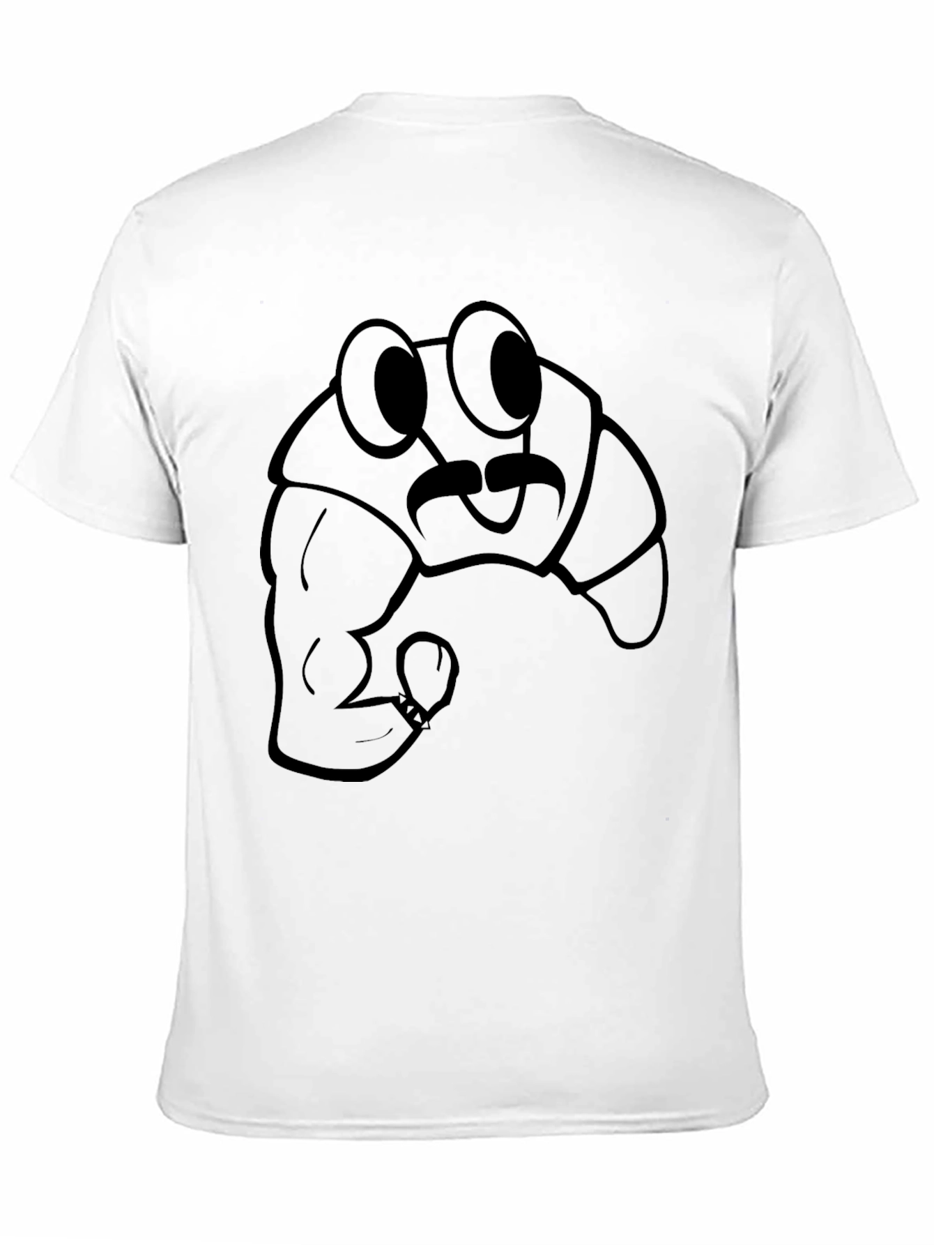 Funny Croissant Boxer T-Shirt - Unique Graphic Tee