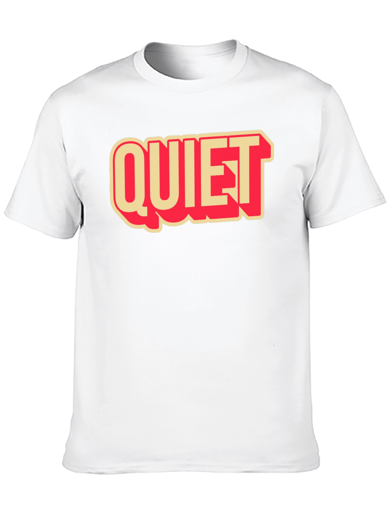 Quiet Graphic Tee - Retro Style T-Shirt