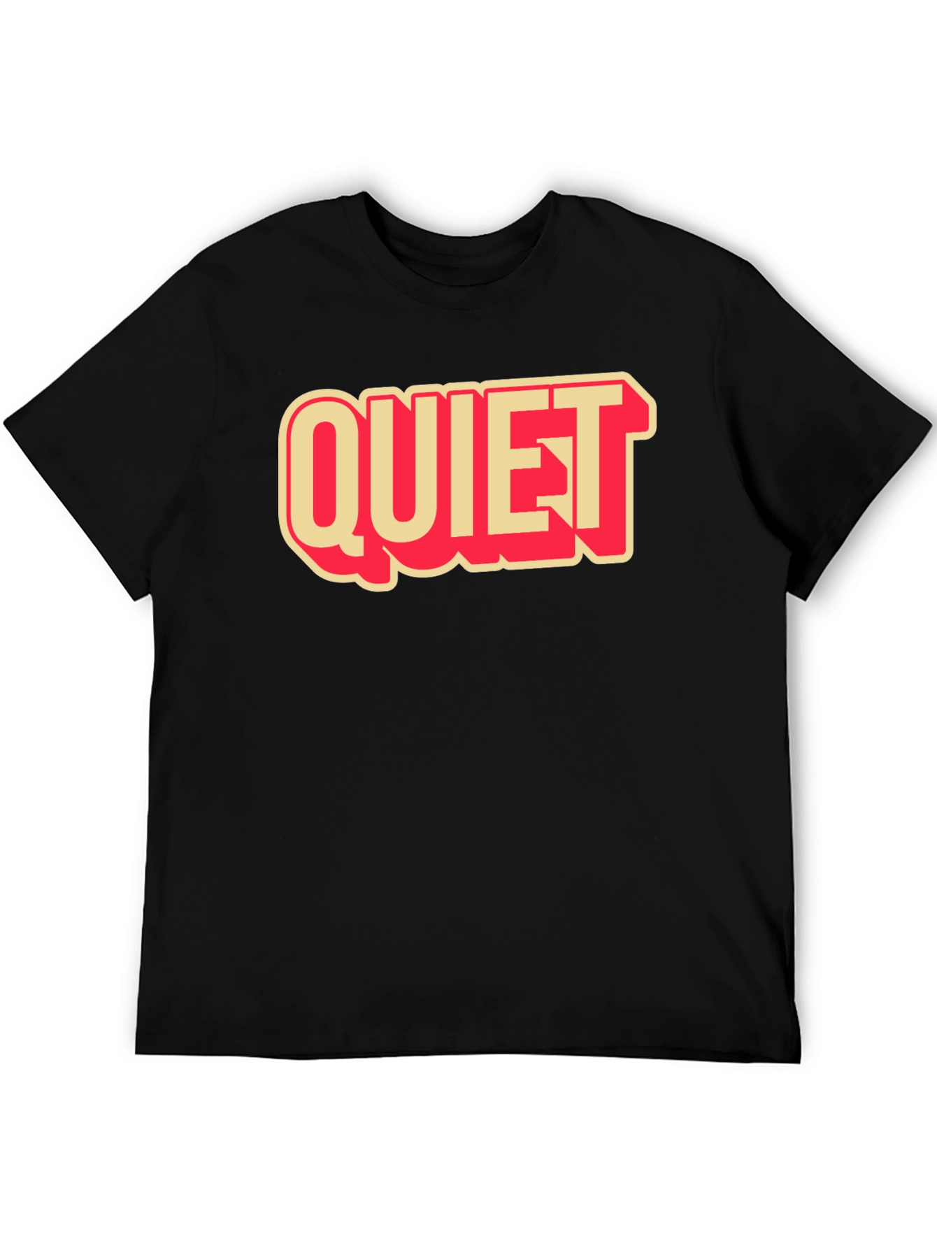 Quiet Graphic Tee - Retro Style T-Shirt