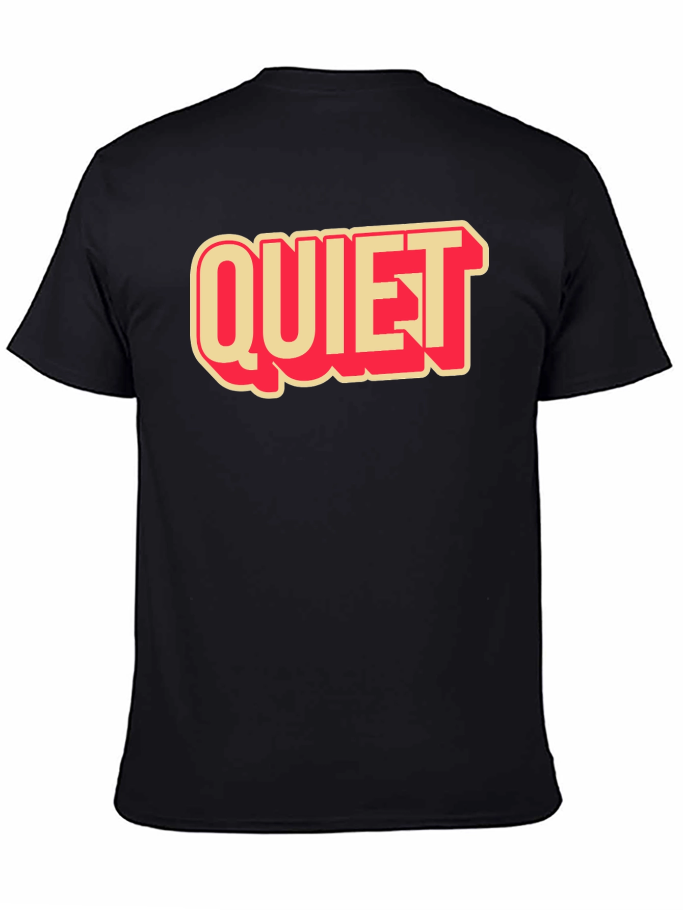 Quiet Graphic Tee - Retro Style T-Shirt