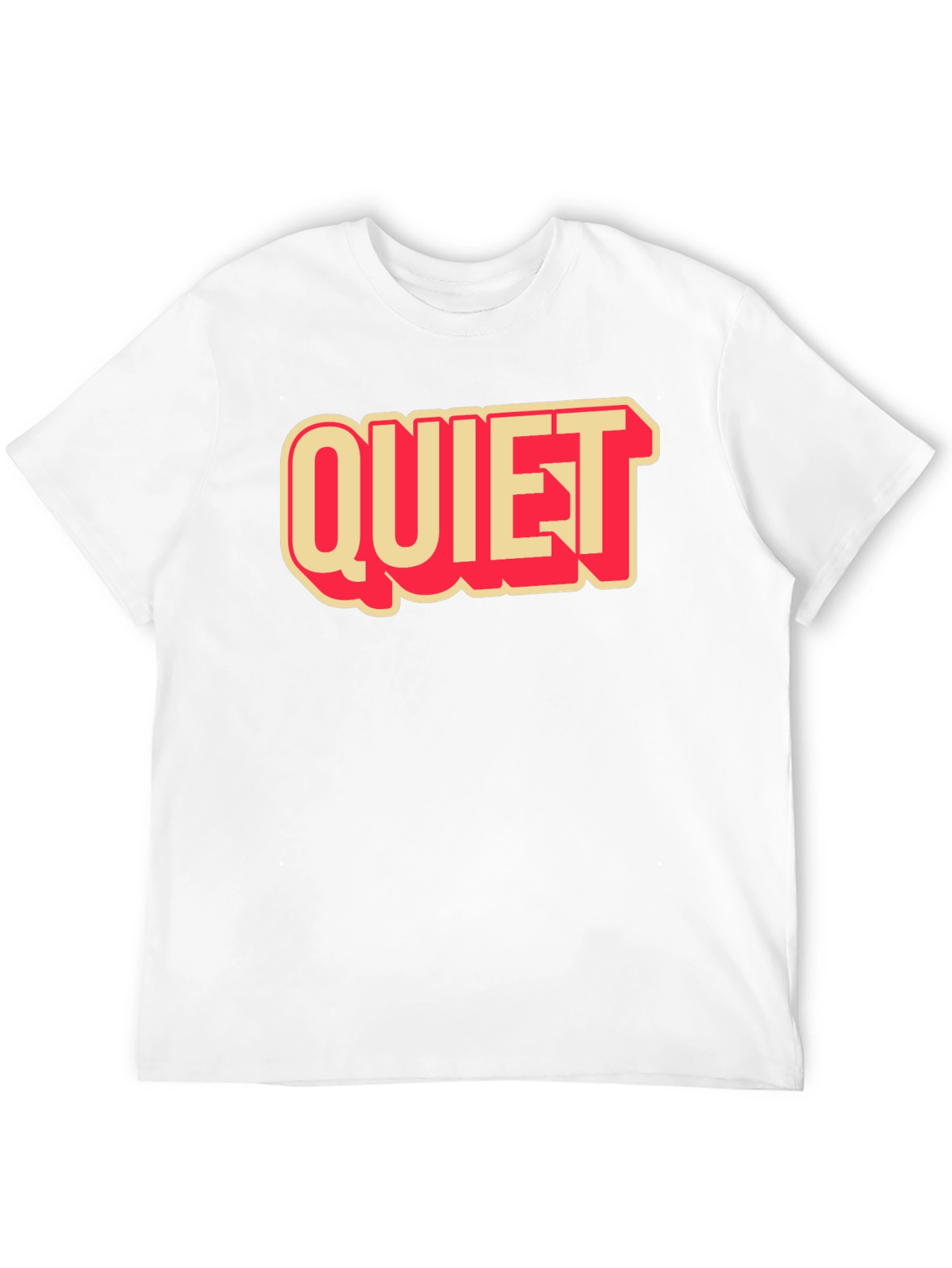 Quiet Graphic Tee - Retro Style T-Shirt