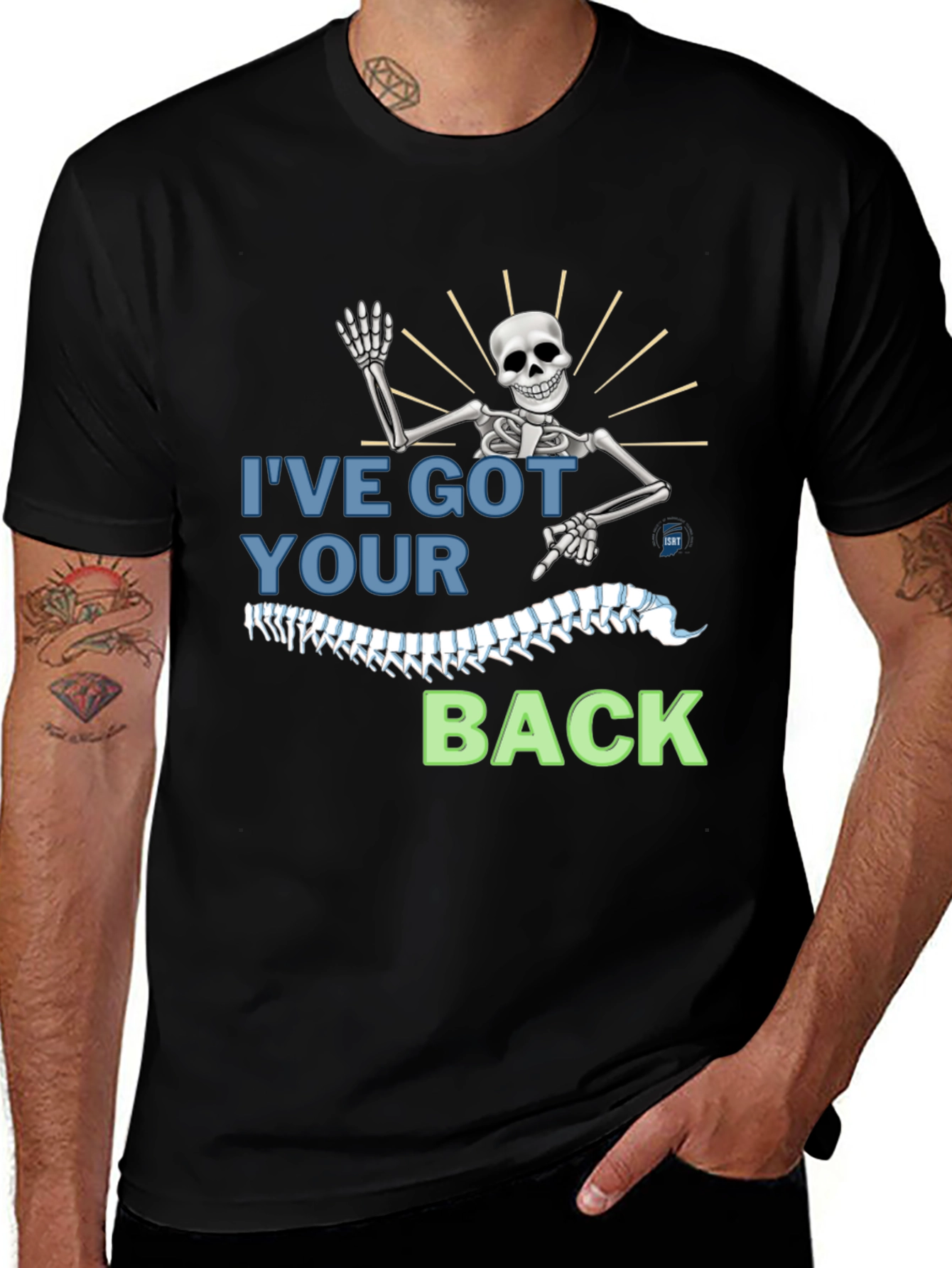 Ive Got Your Back Skeleton Graphic Tee