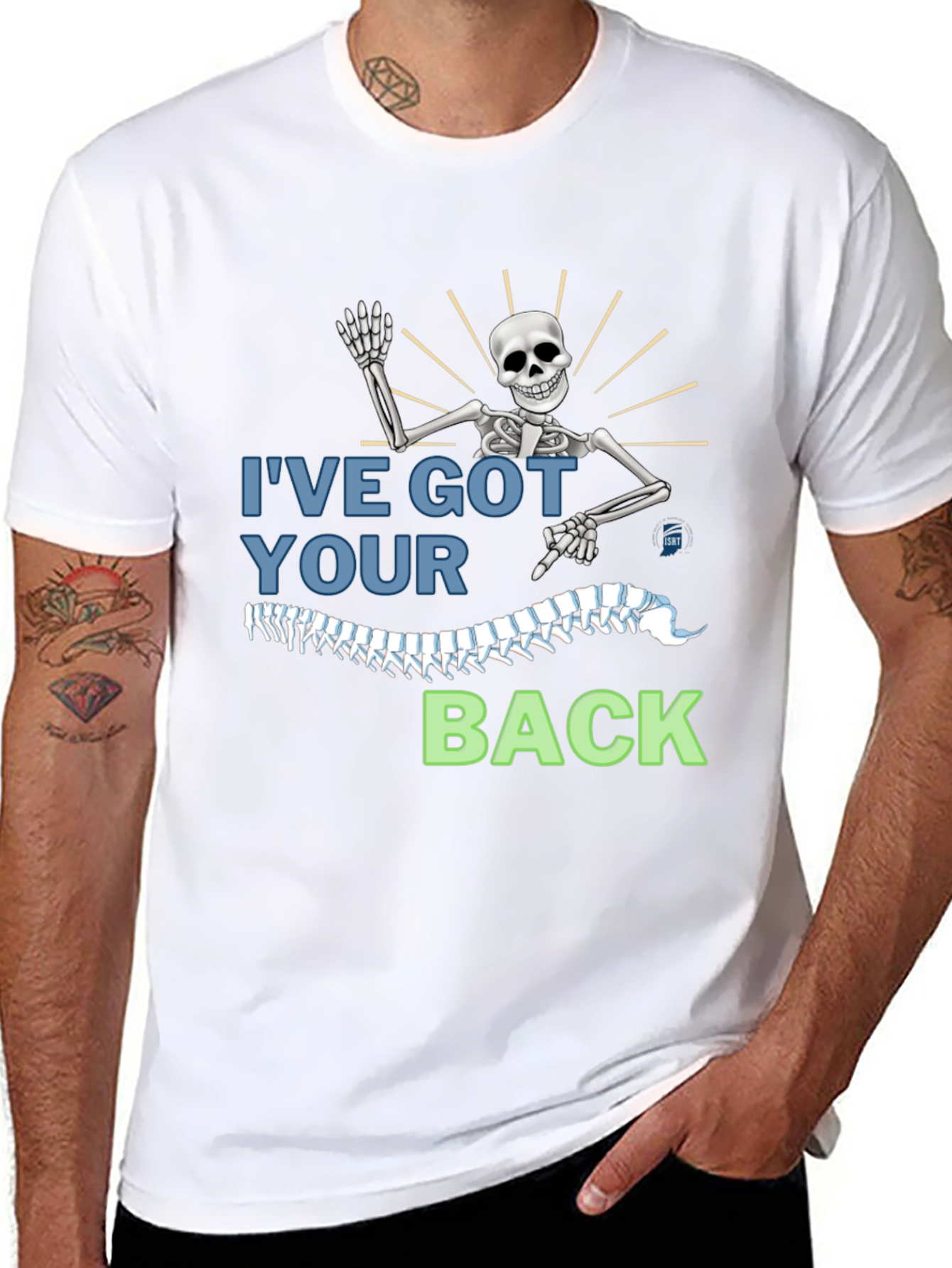 Ive Got Your Back Skeleton Graphic Tee
