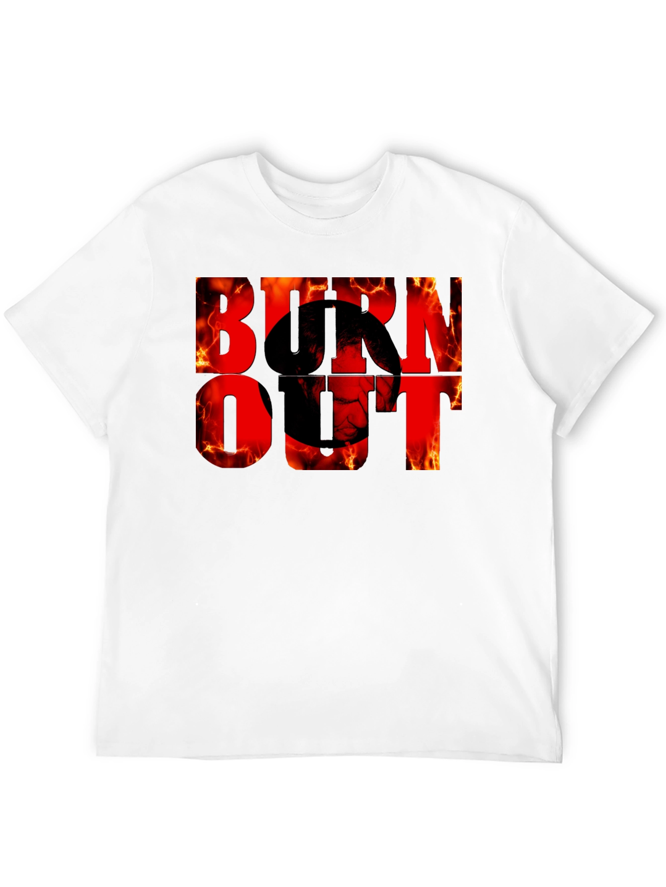 Burnout Graphic Tee - Fiery Design