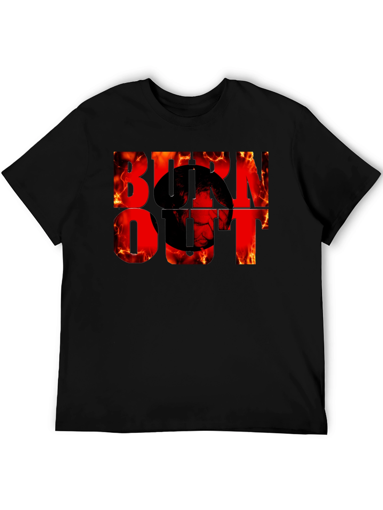 Burnout Graphic Tee - Fiery Design
