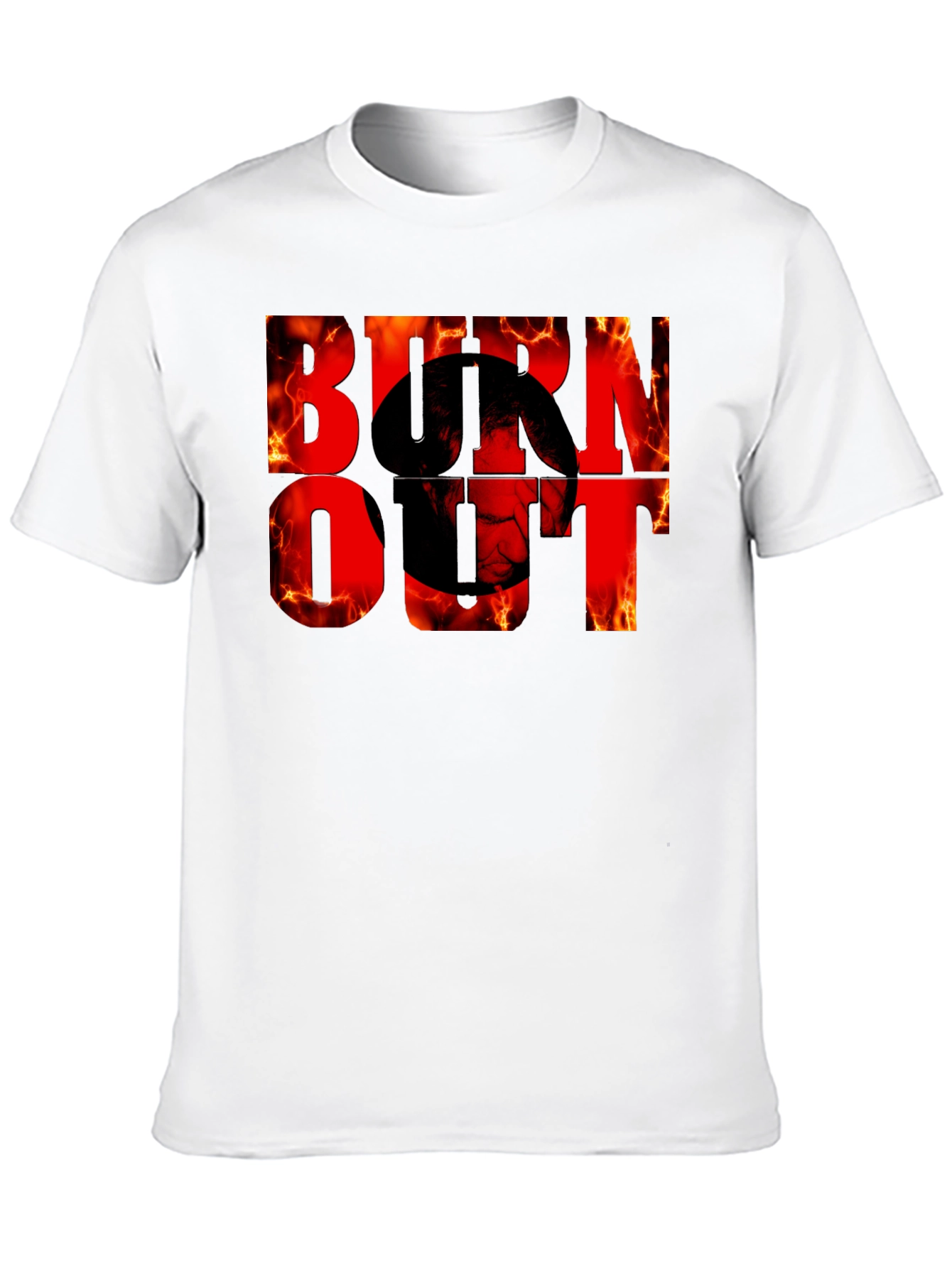 Burnout Graphic Tee - Fiery Design