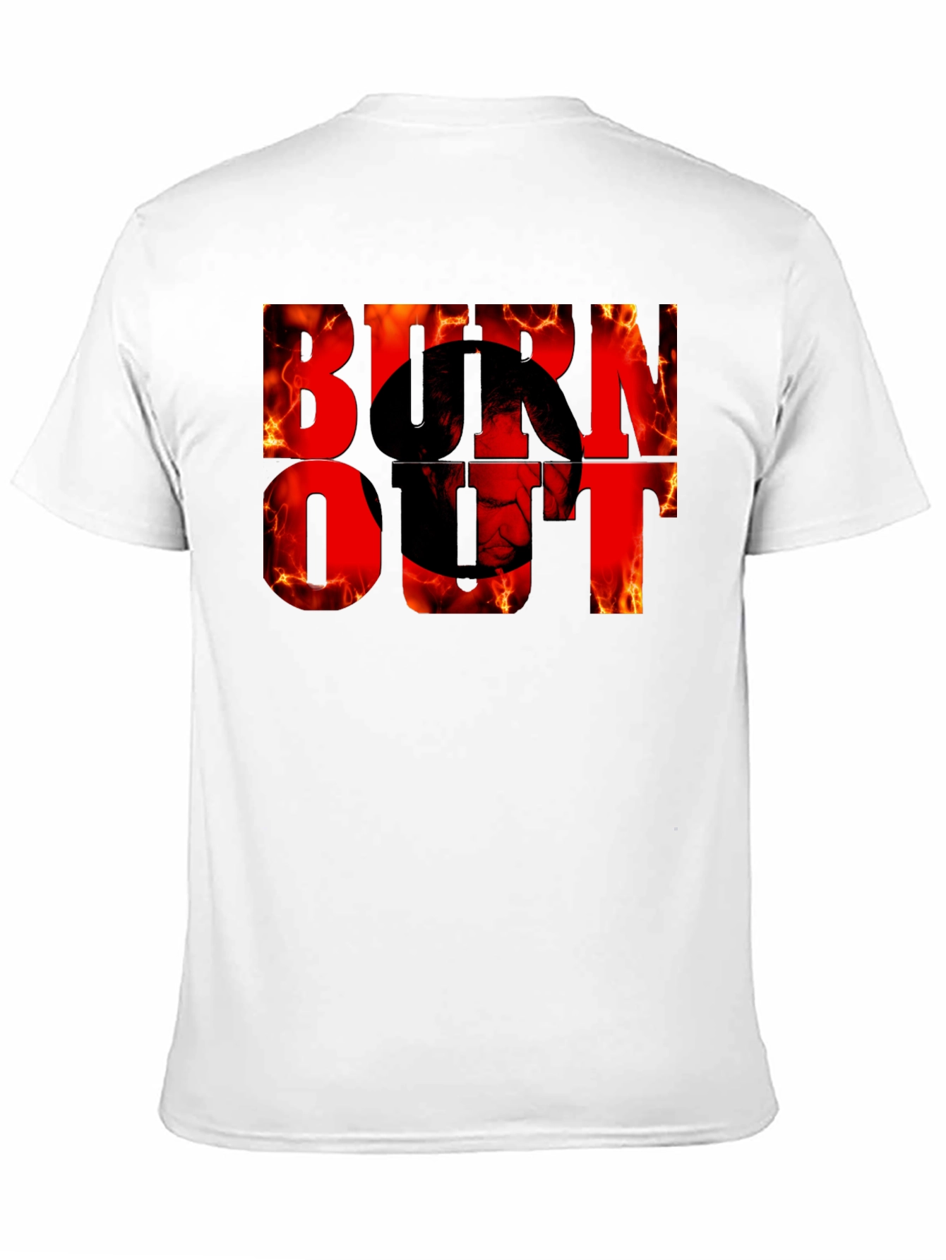 Burnout Graphic Tee - Fiery Design