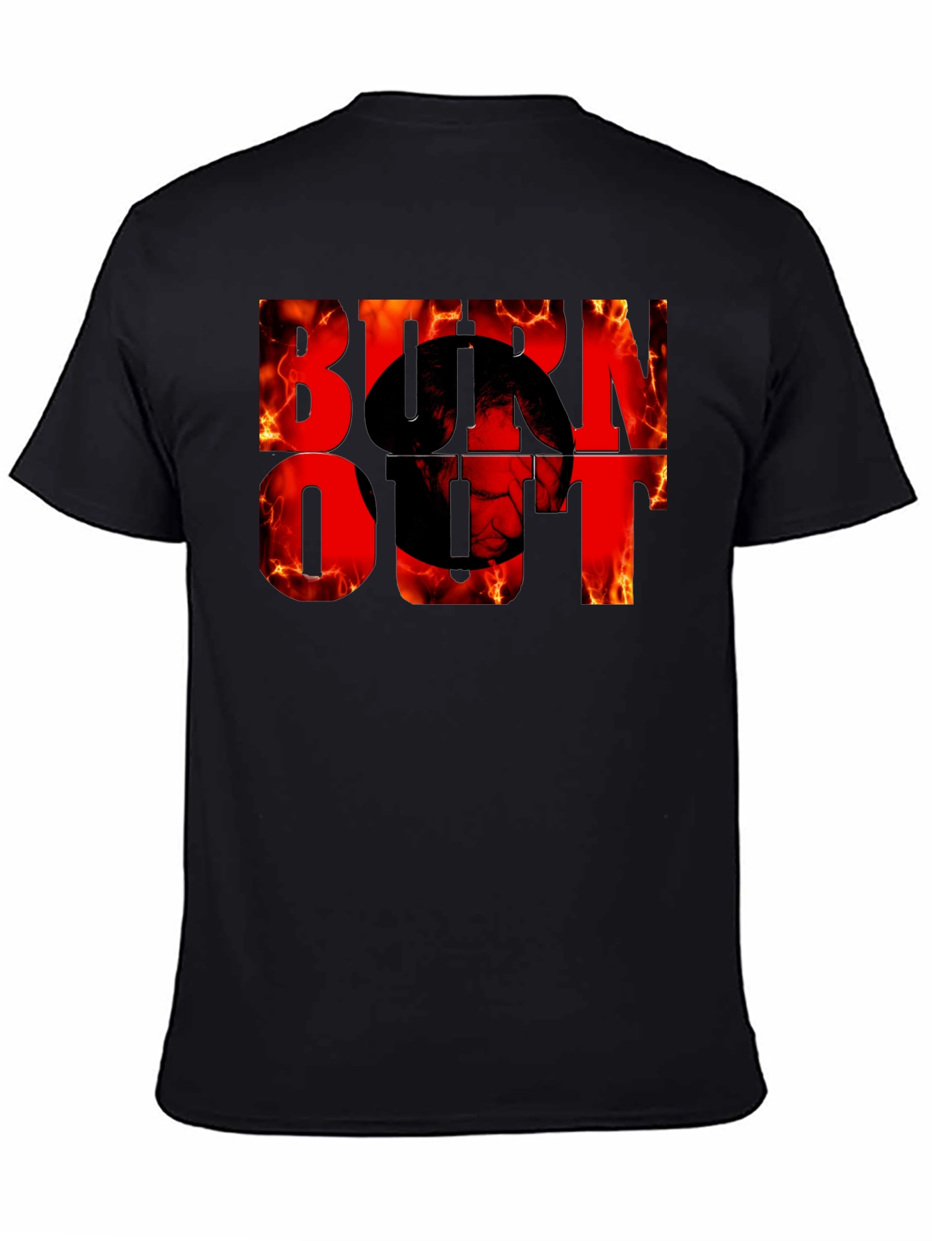 Burnout Graphic Tee - Fiery Design
