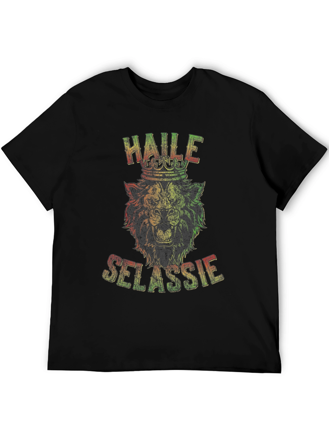 Haile Selassie Lion Graphic T-Shirt