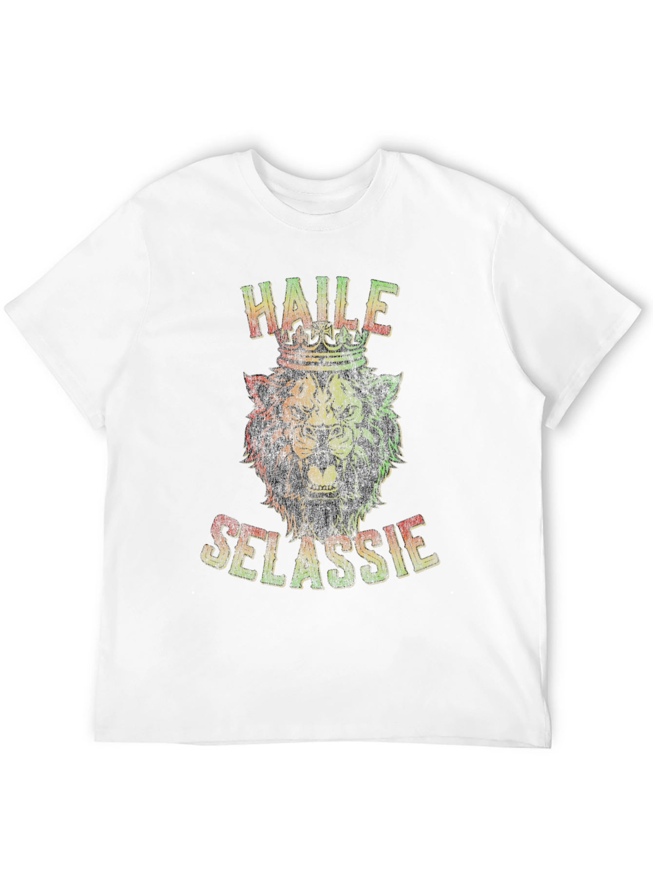 Haile Selassie Lion Graphic T-Shirt