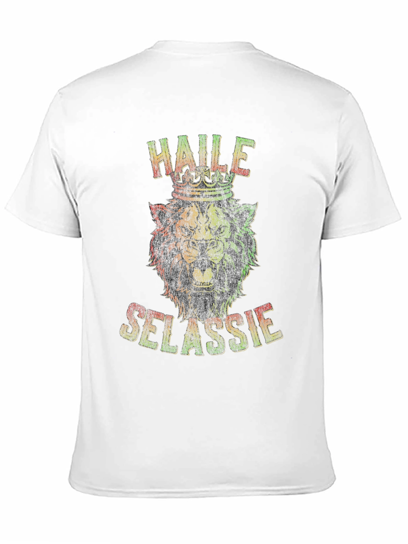 Haile Selassie Lion Graphic T-Shirt