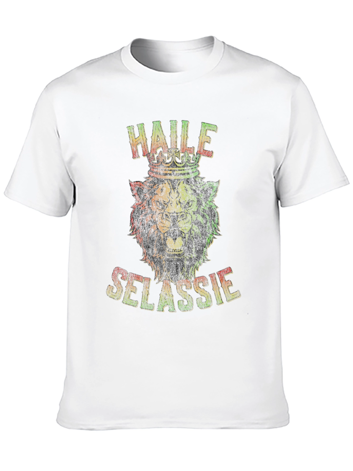 Haile Selassie Lion Graphic T-Shirt