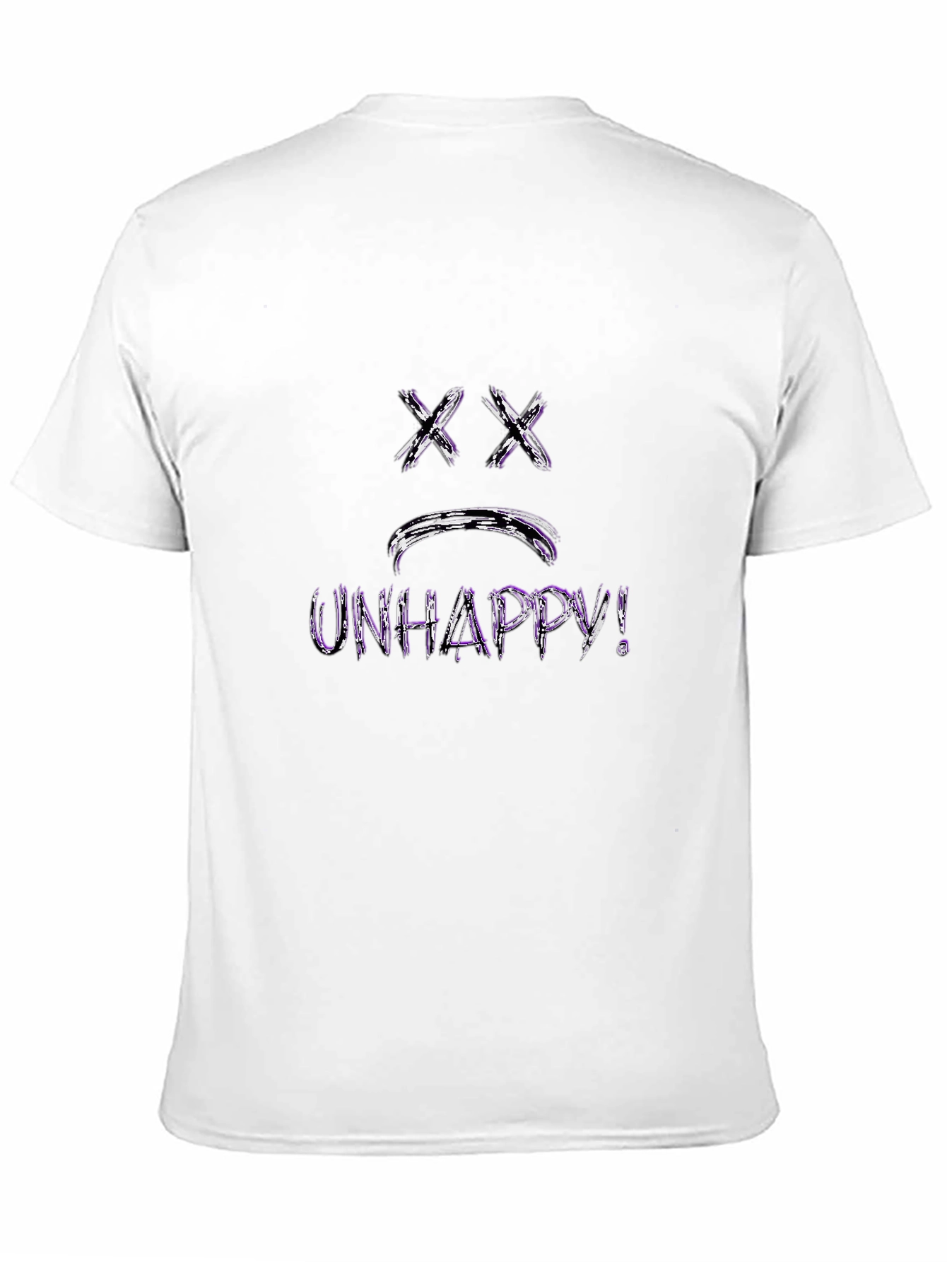 Unhappy Graphic Black T-Shirt