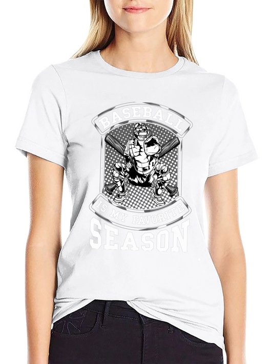 Baseball is My Favorite Season Graphic T-Shirt