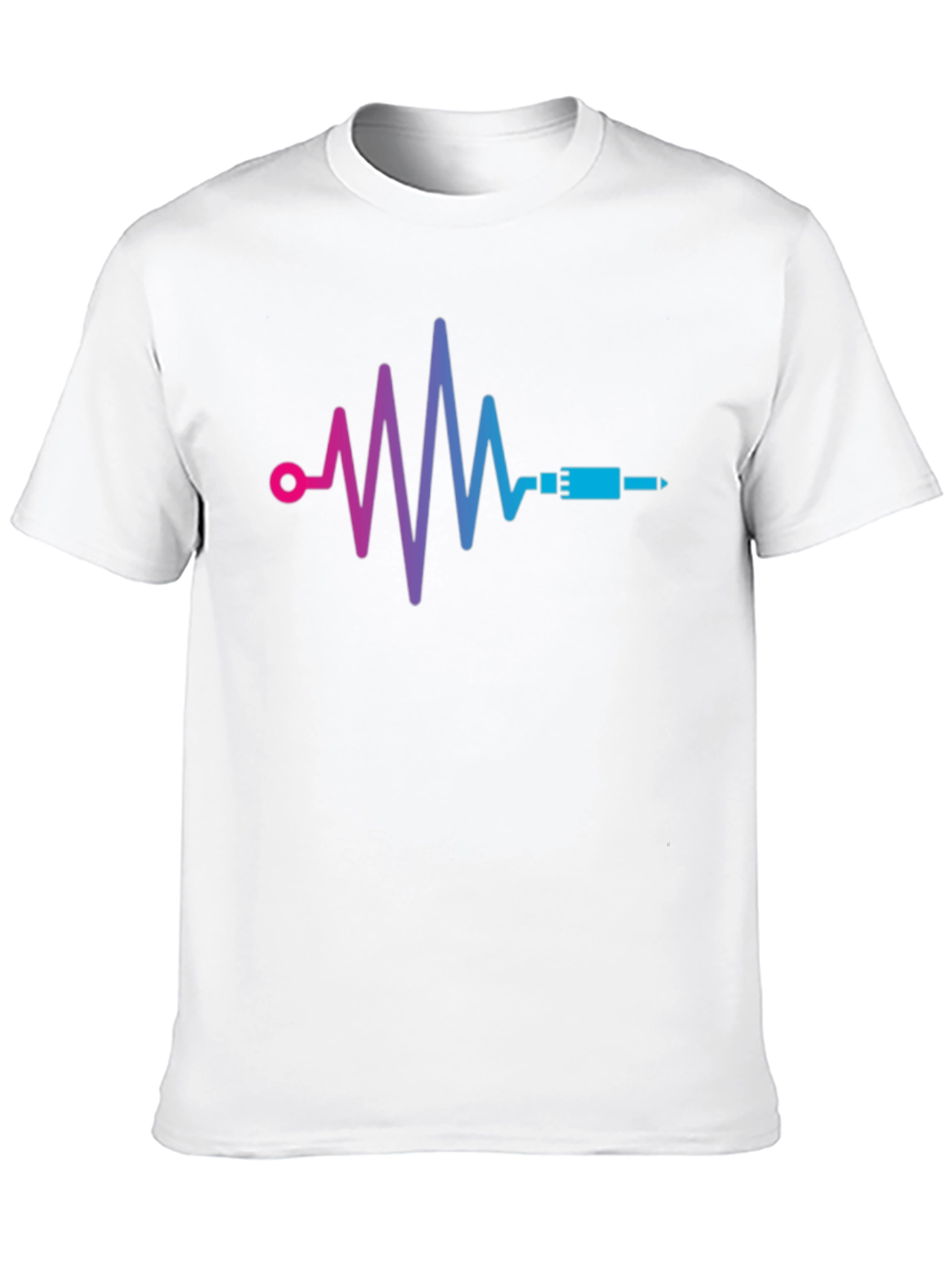 Heartbeat Audio Jack Graphic Tee