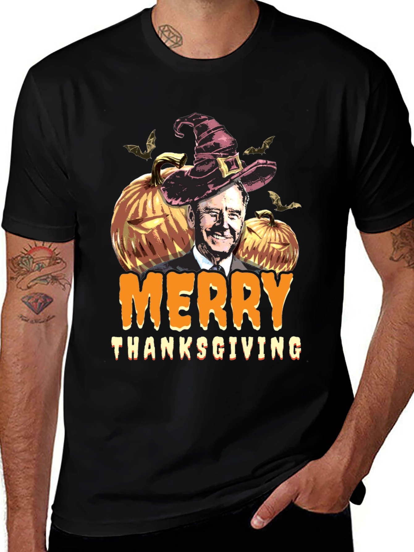 Merry Thanksgiving T-Shirt with Biden