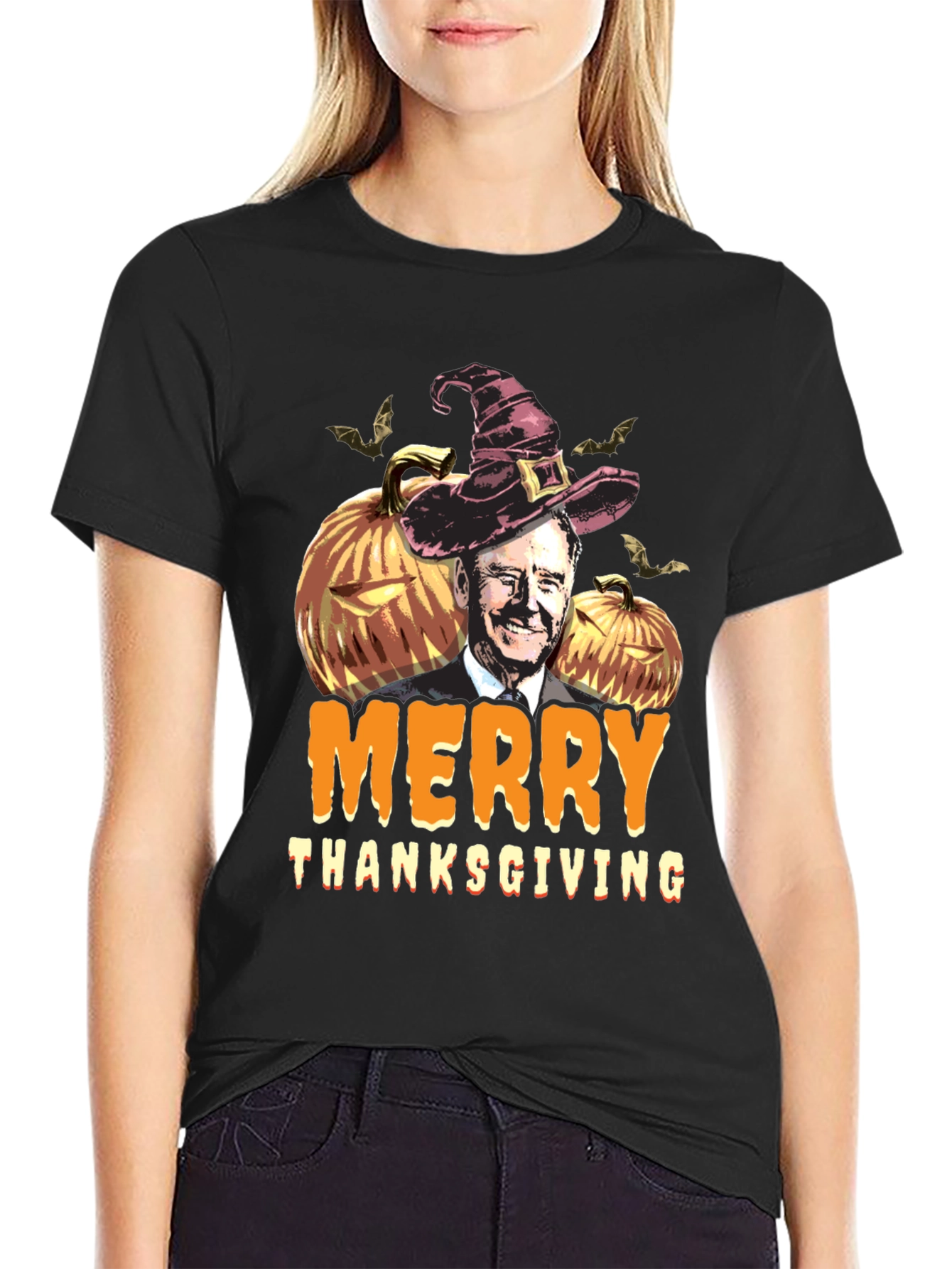 Merry Thanksgiving T-Shirt with Biden