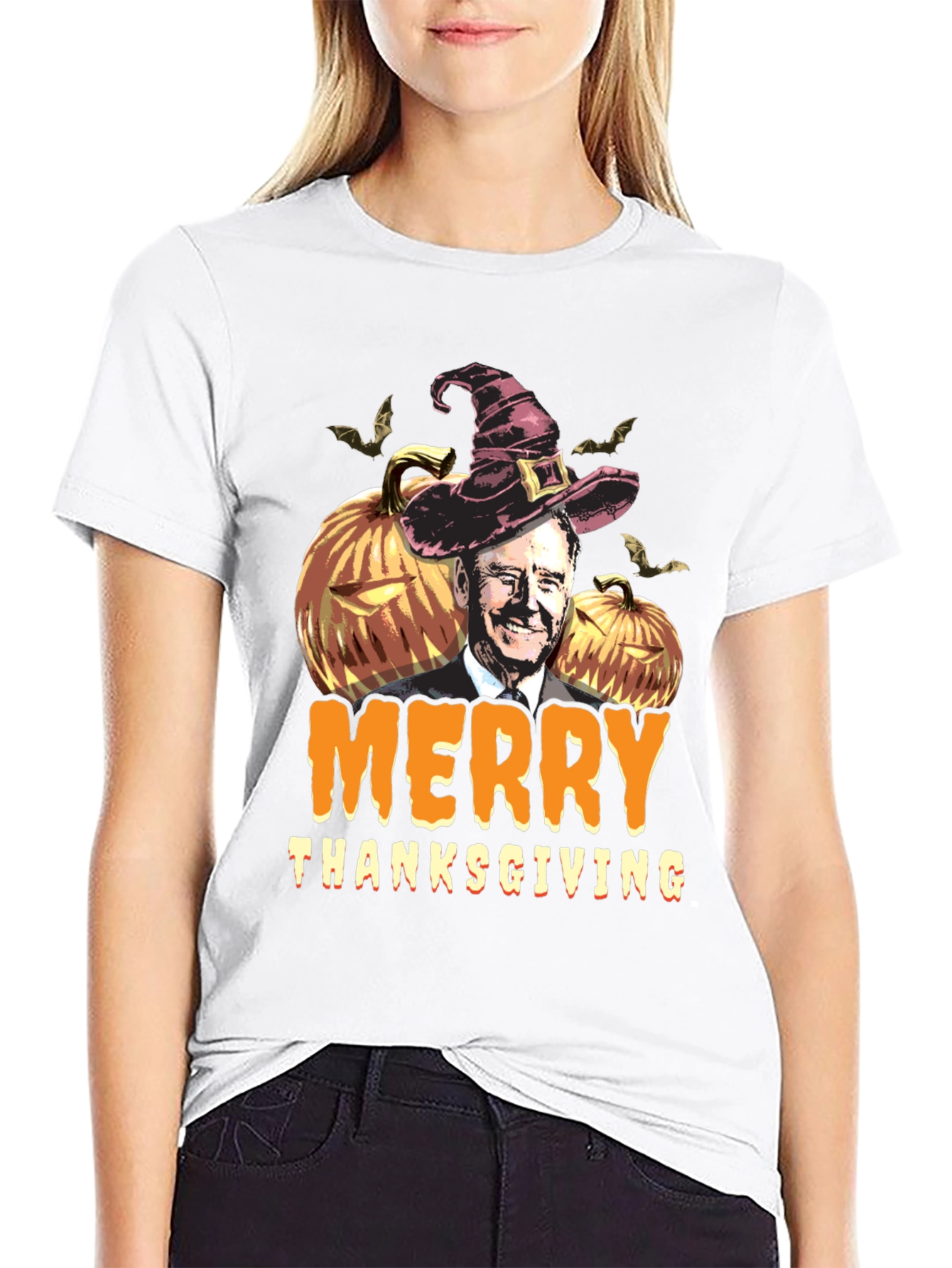 Merry Thanksgiving T-Shirt with Biden