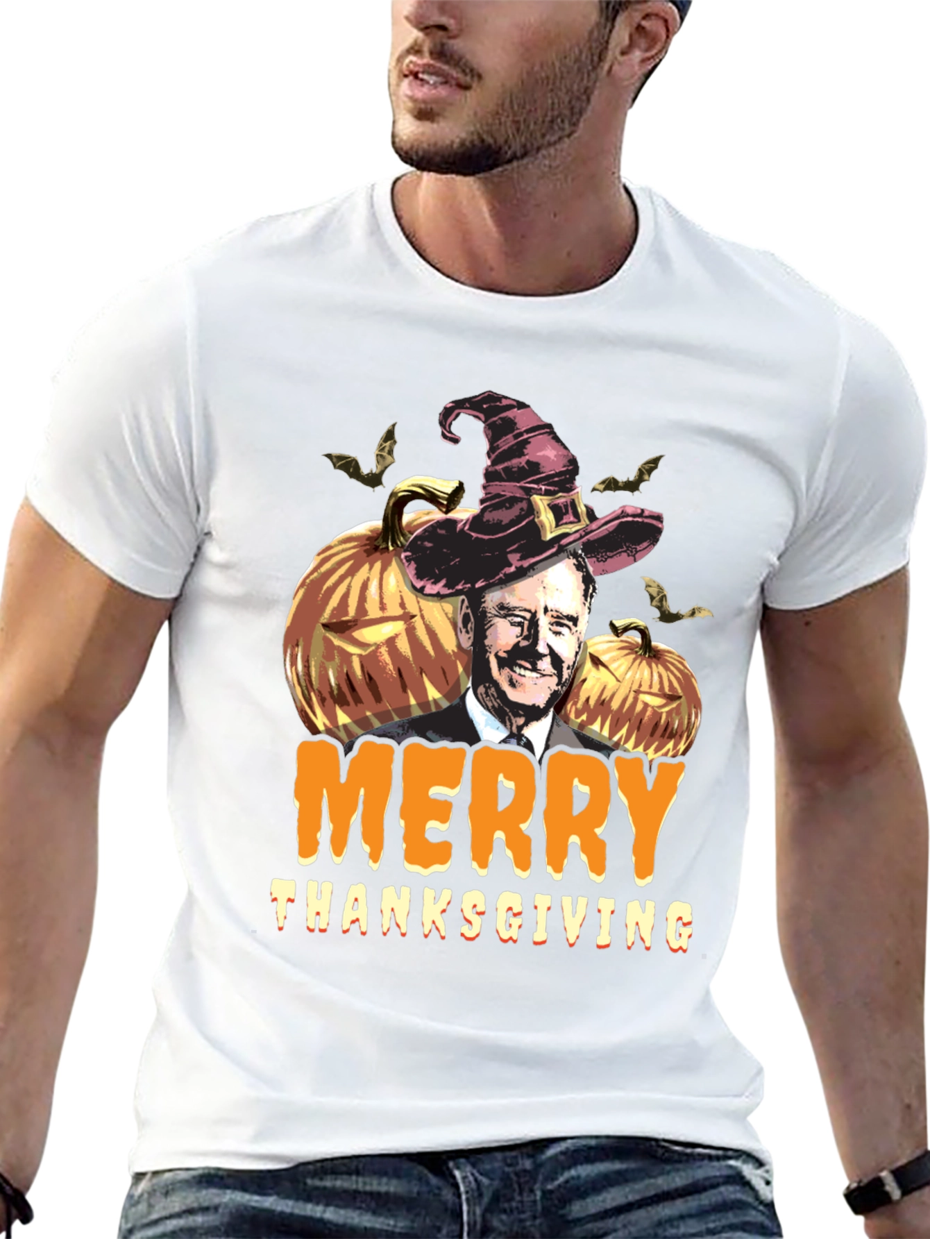 Merry Thanksgiving T-Shirt with Biden