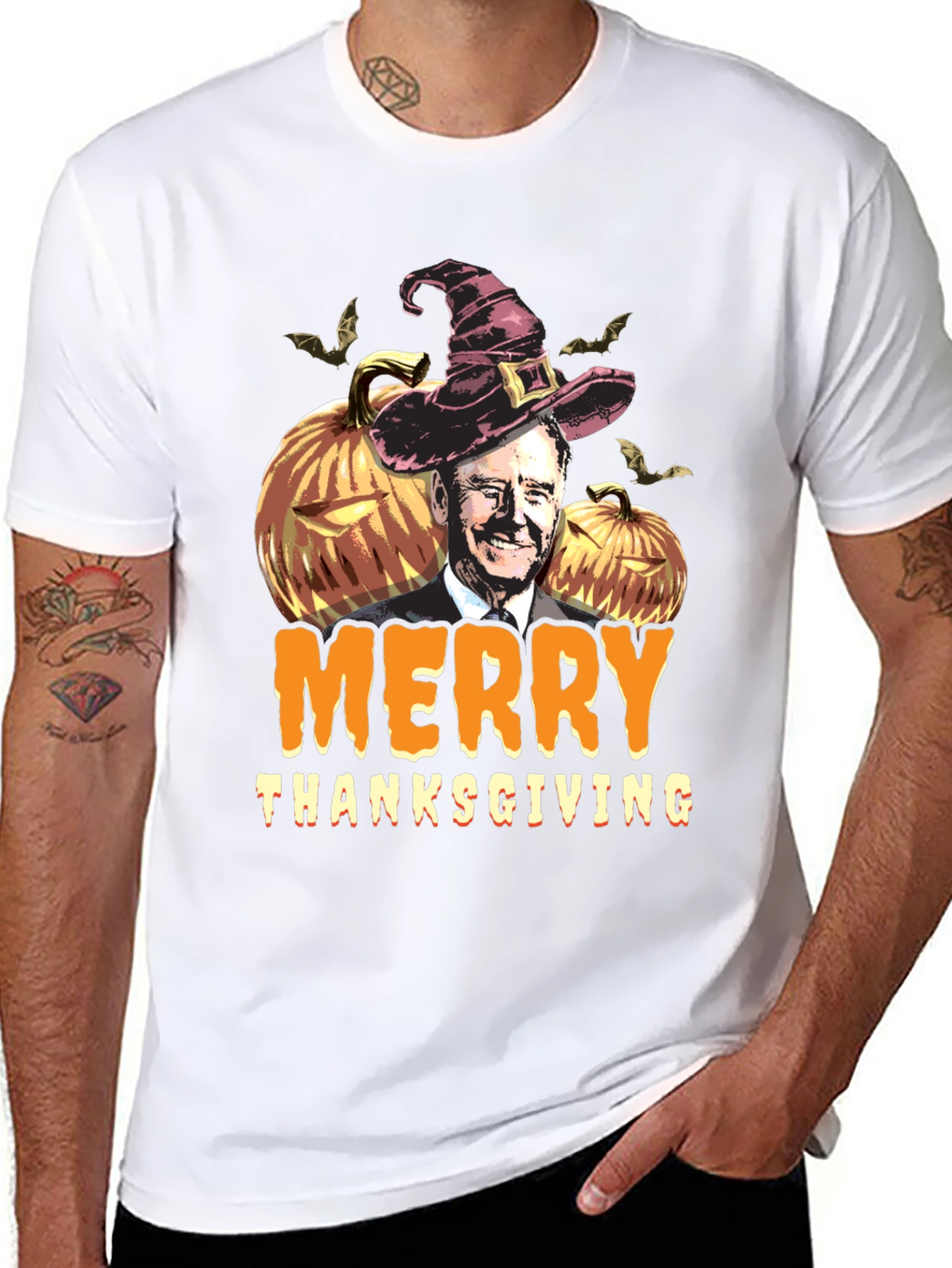 Merry Thanksgiving T-Shirt with Biden