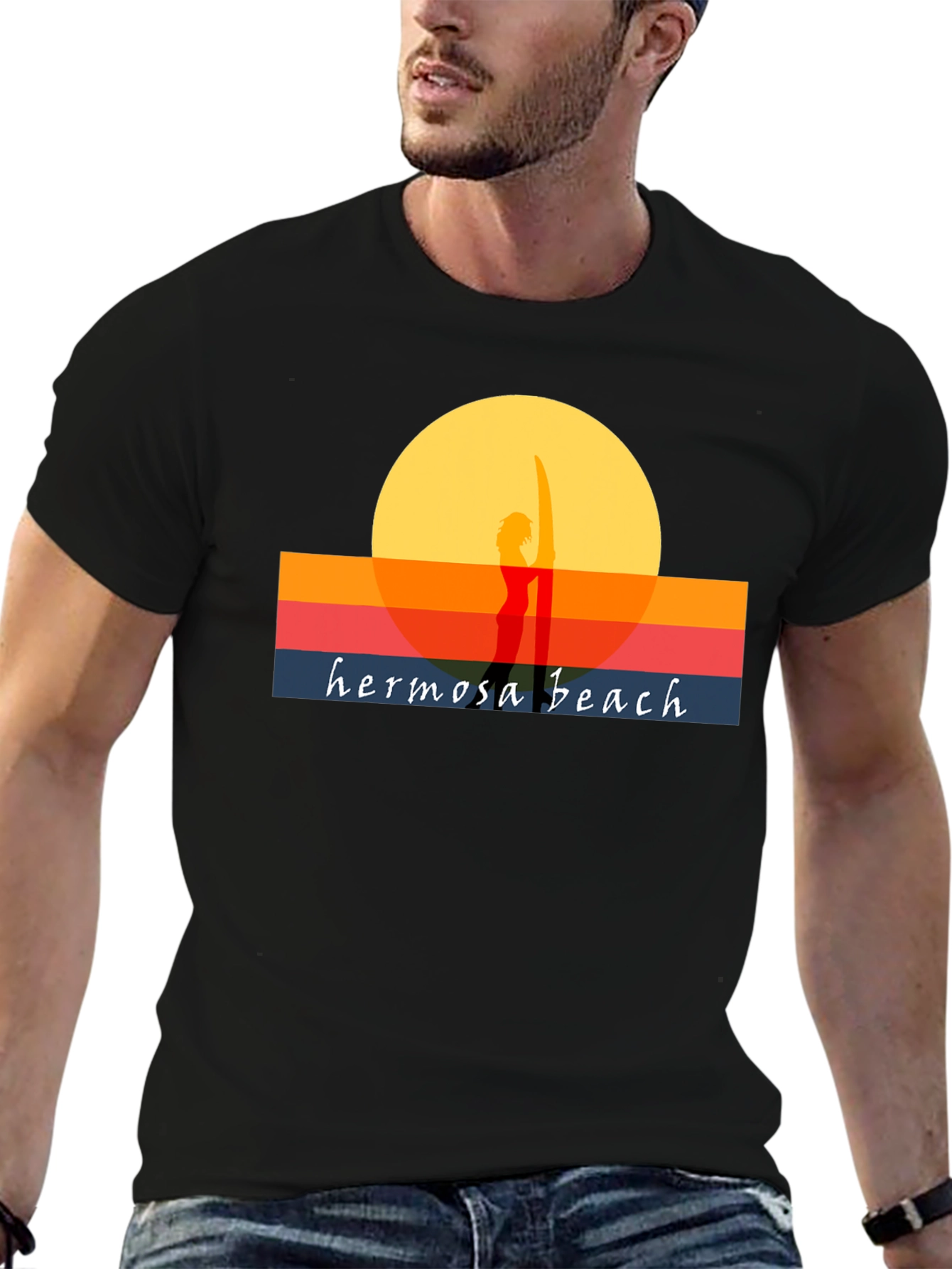 Hermosa Beach Sunset Graphic Tee