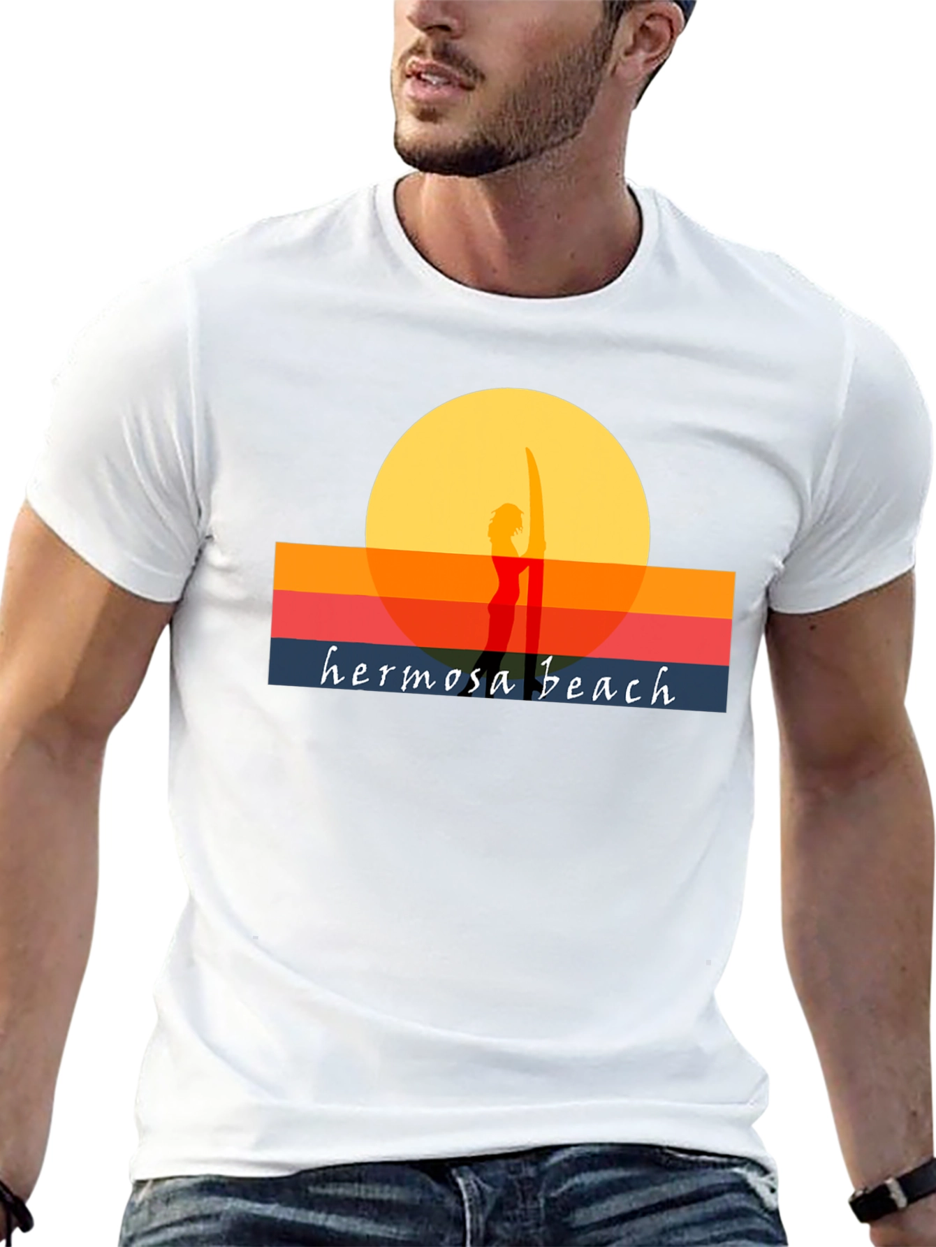 Hermosa Beach Sunset Graphic Tee