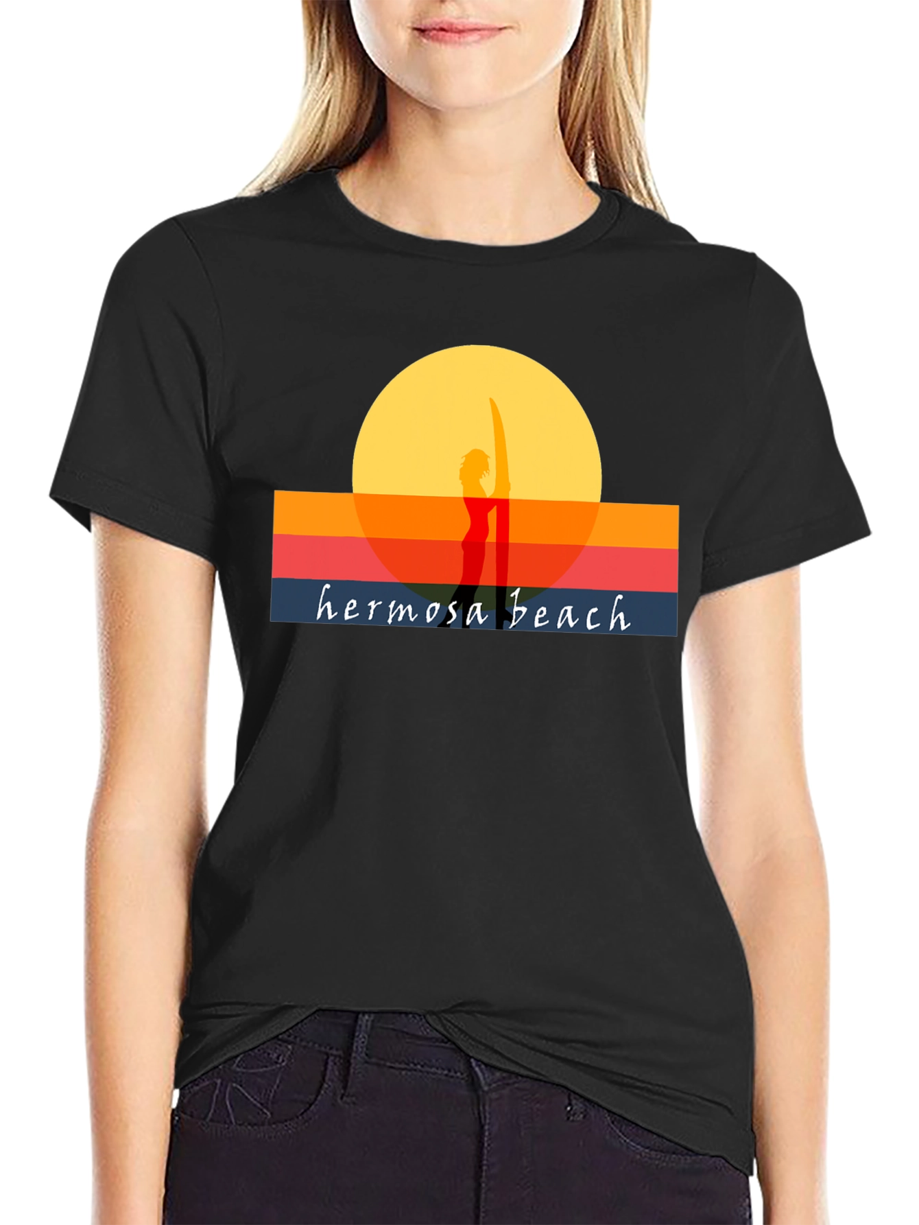 Hermosa Beach Sunset Graphic Tee