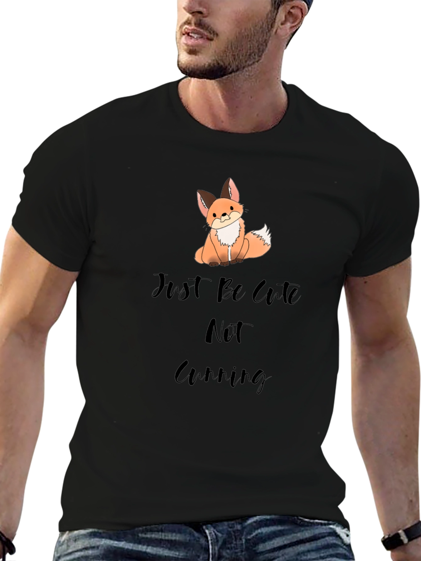 Cute Fox Graphic T-Shirt - Be Cute Not Cunning