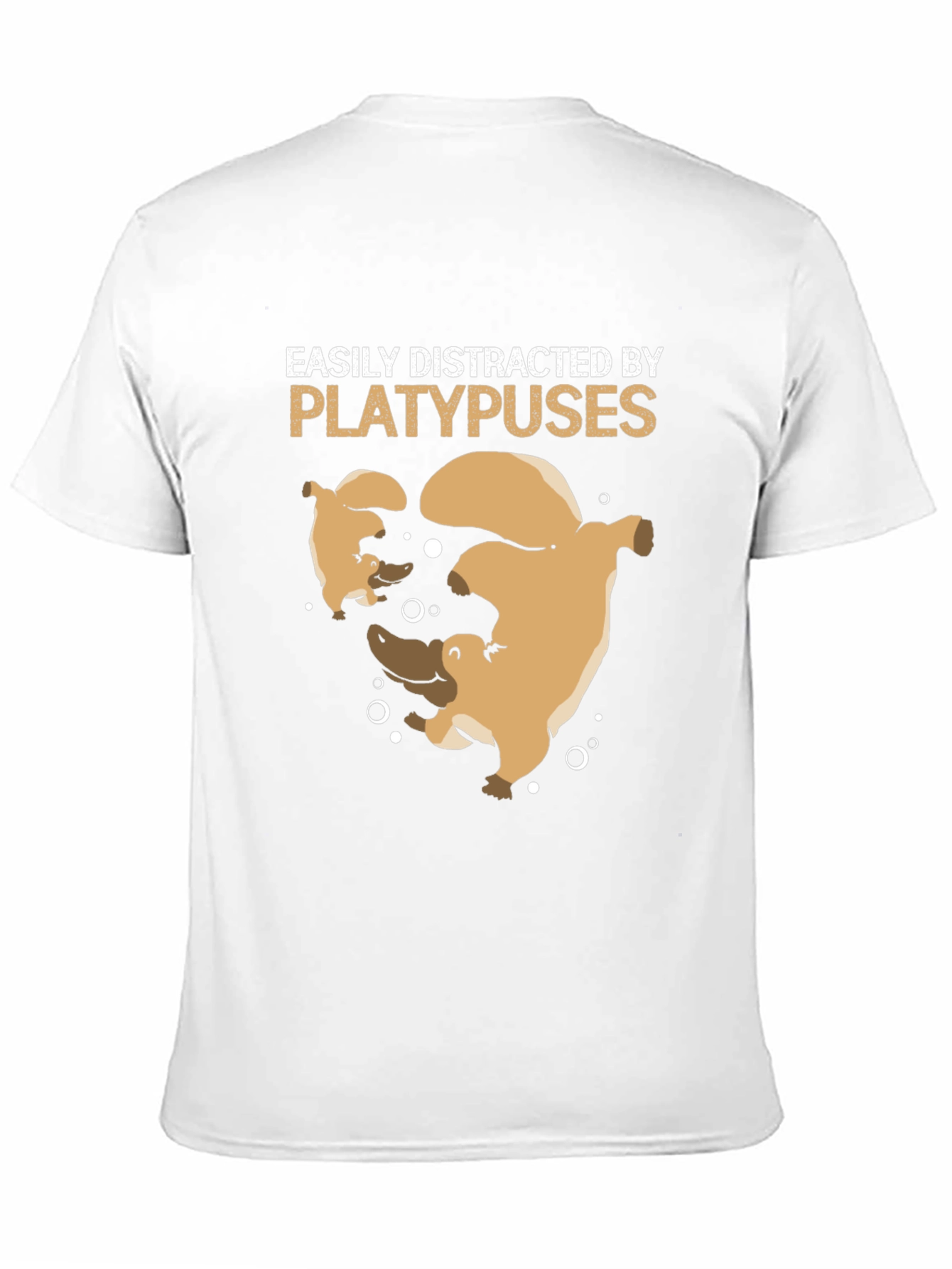 Easily Distracted by Platypuses Black T-Shirt