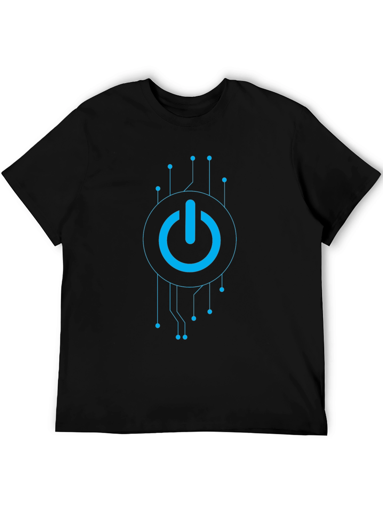 Tech Power On Black T-Shirt