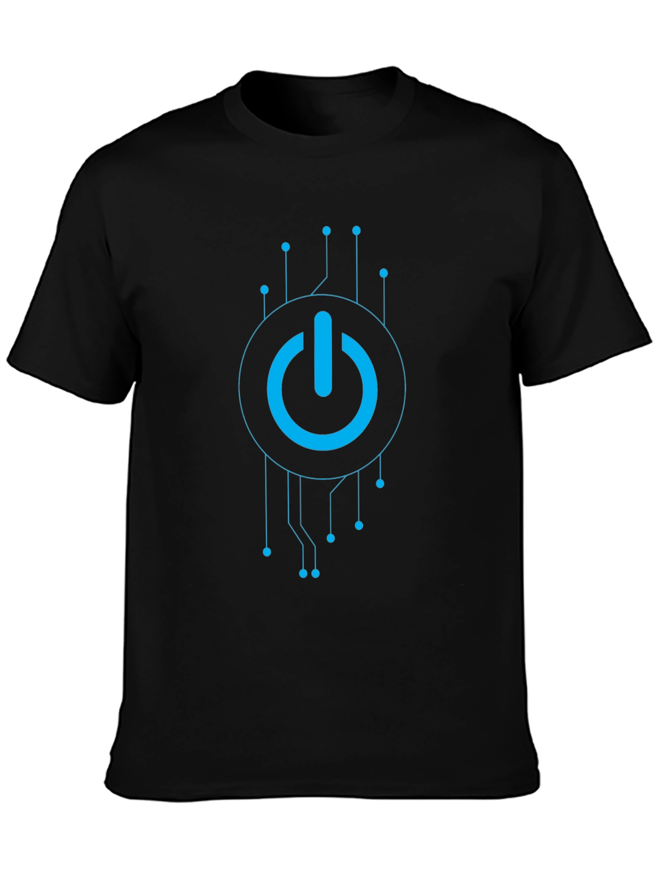 Tech Power On Black T-Shirt