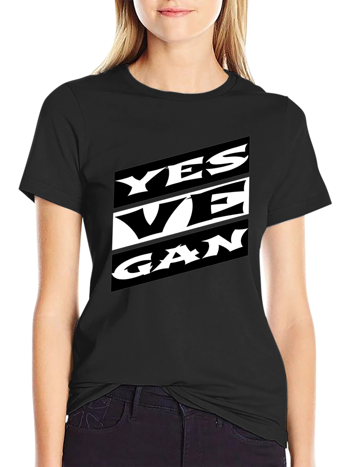 Yes We Can Graphic Tee - Black