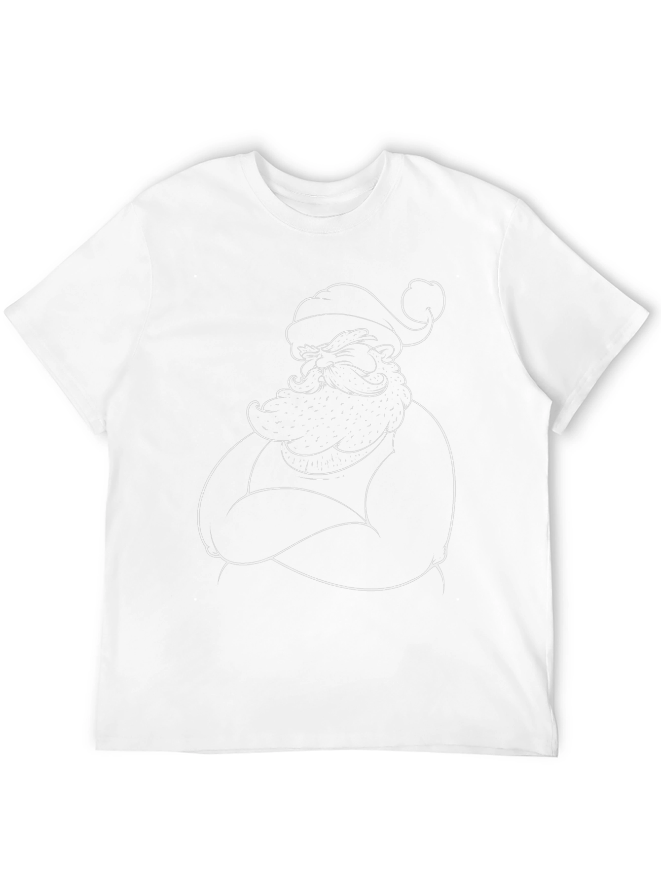 Grumpy Santa Graphic Tee - Black