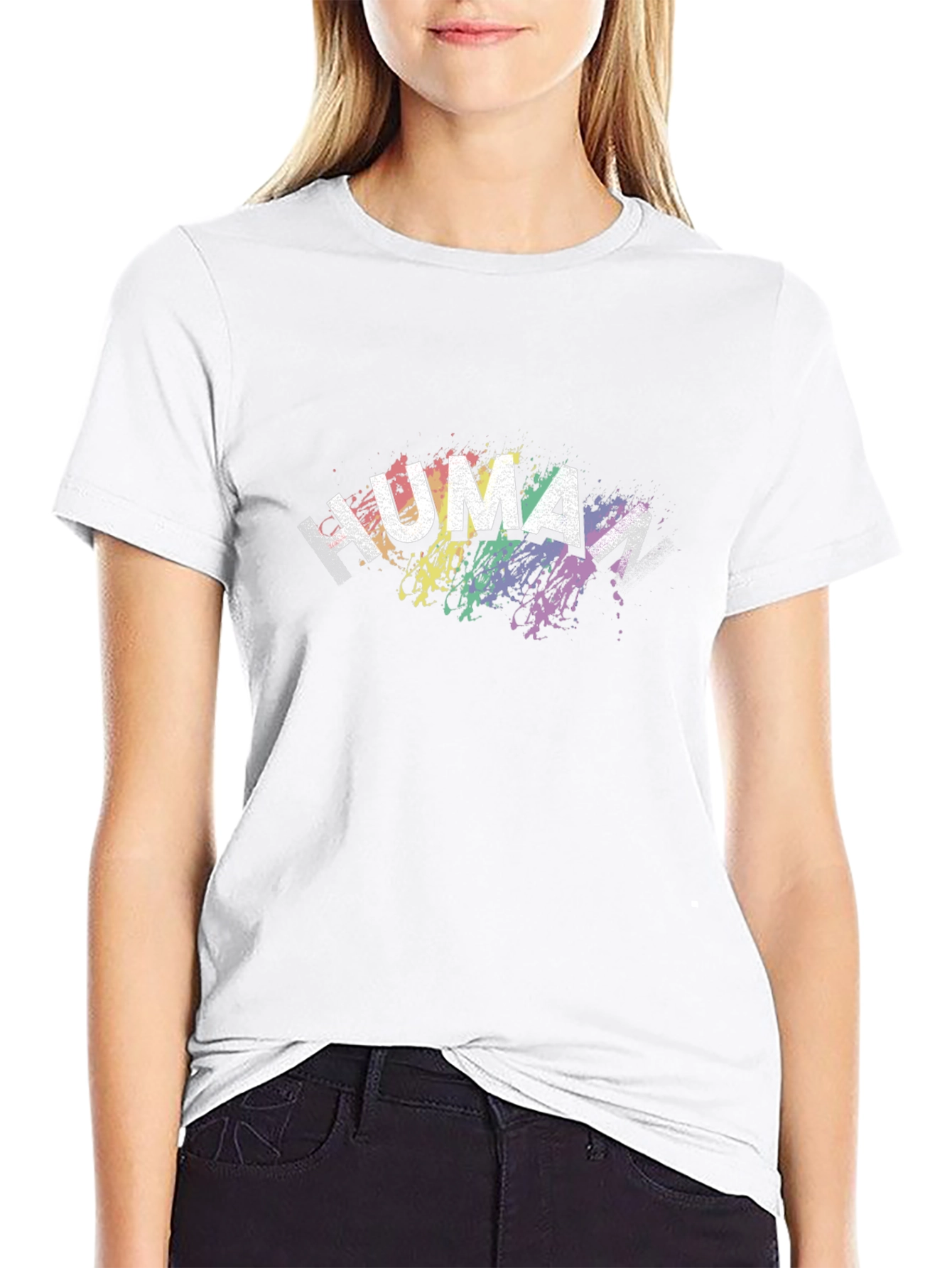 Rainbow Human Pride T-Shirt