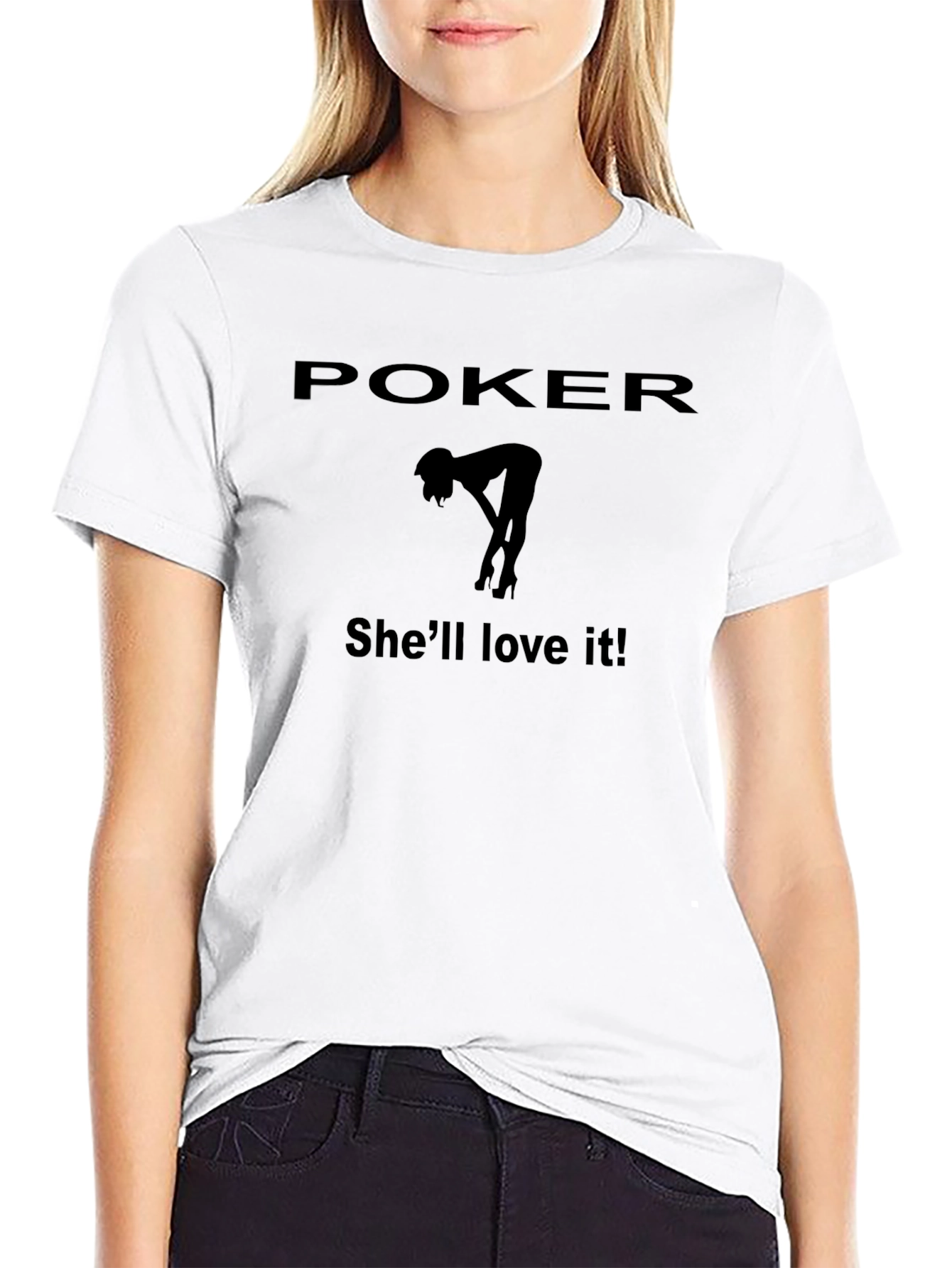 Poker Shell Love It! Black T-Shirt