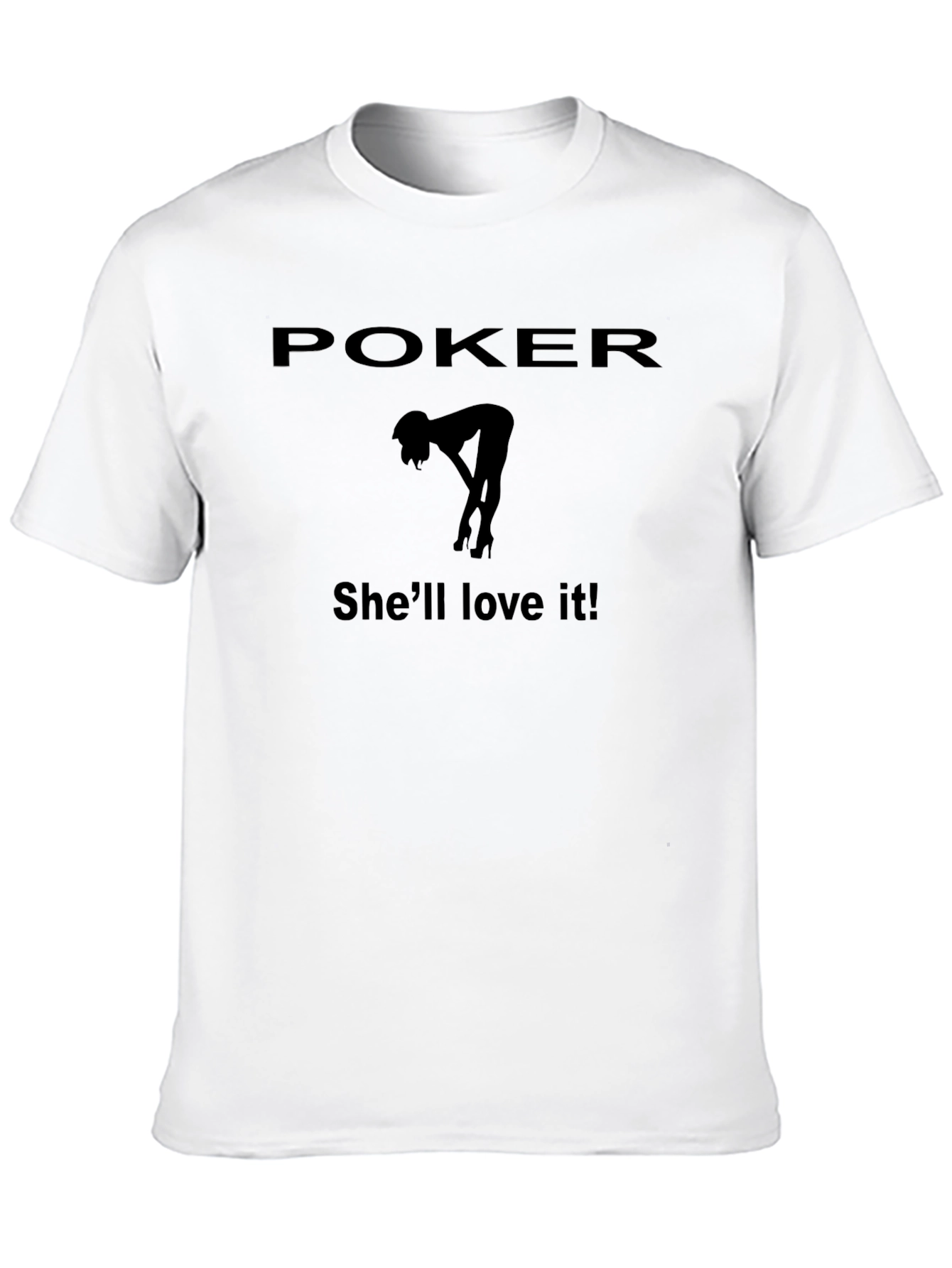 Poker Shell Love It! Black T-Shirt