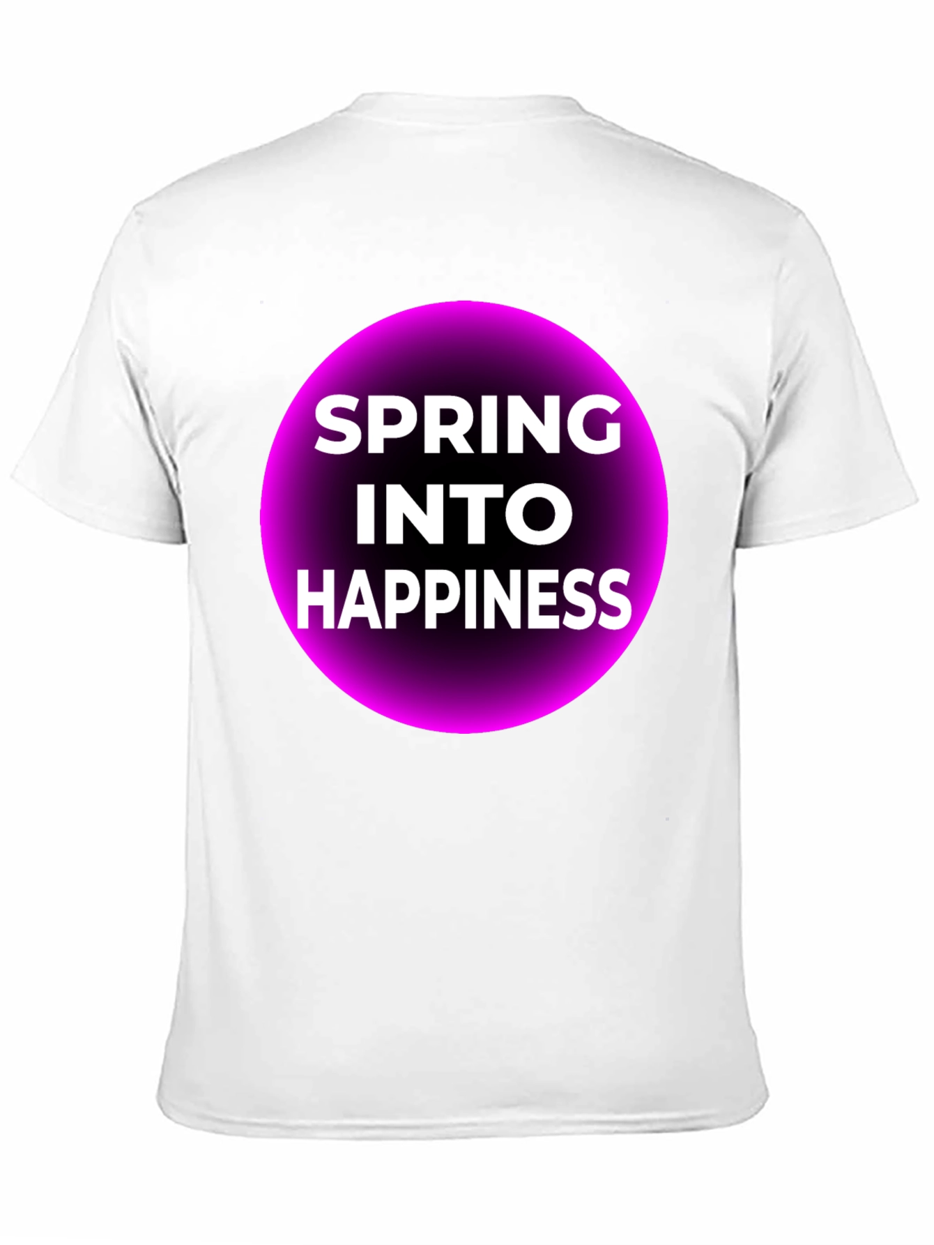 Spring Into Happiness Graphic Tee - Black