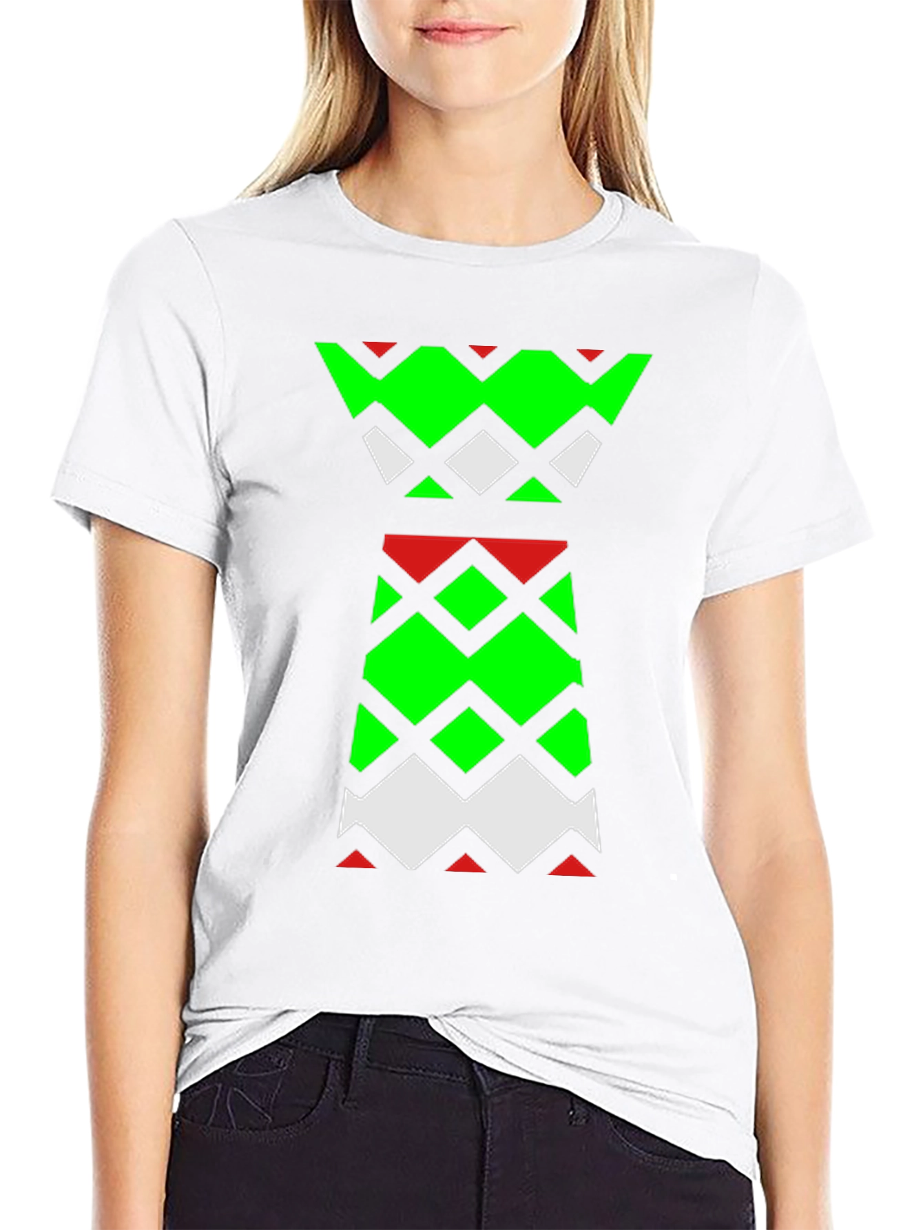 Geometric Pattern Tee - Modern Statement Shirt