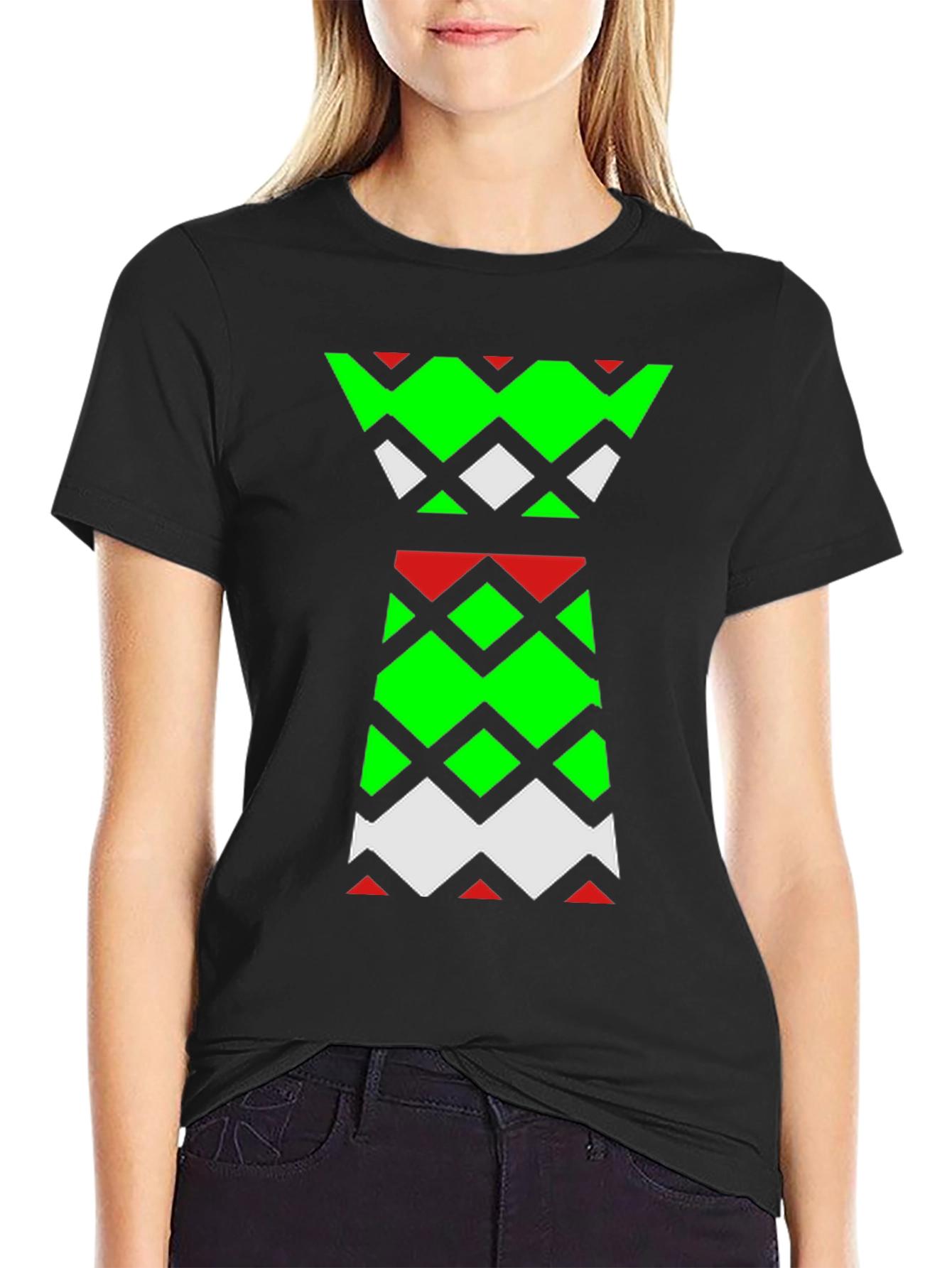 Geometric Pattern Tee - Modern Statement Shirt