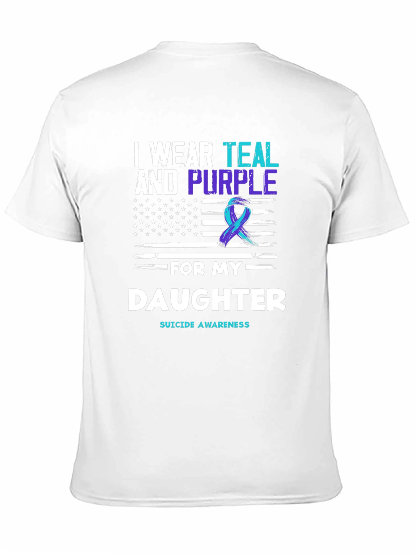 Teal and Purple Daughter Suicide Awareness T-Shirt