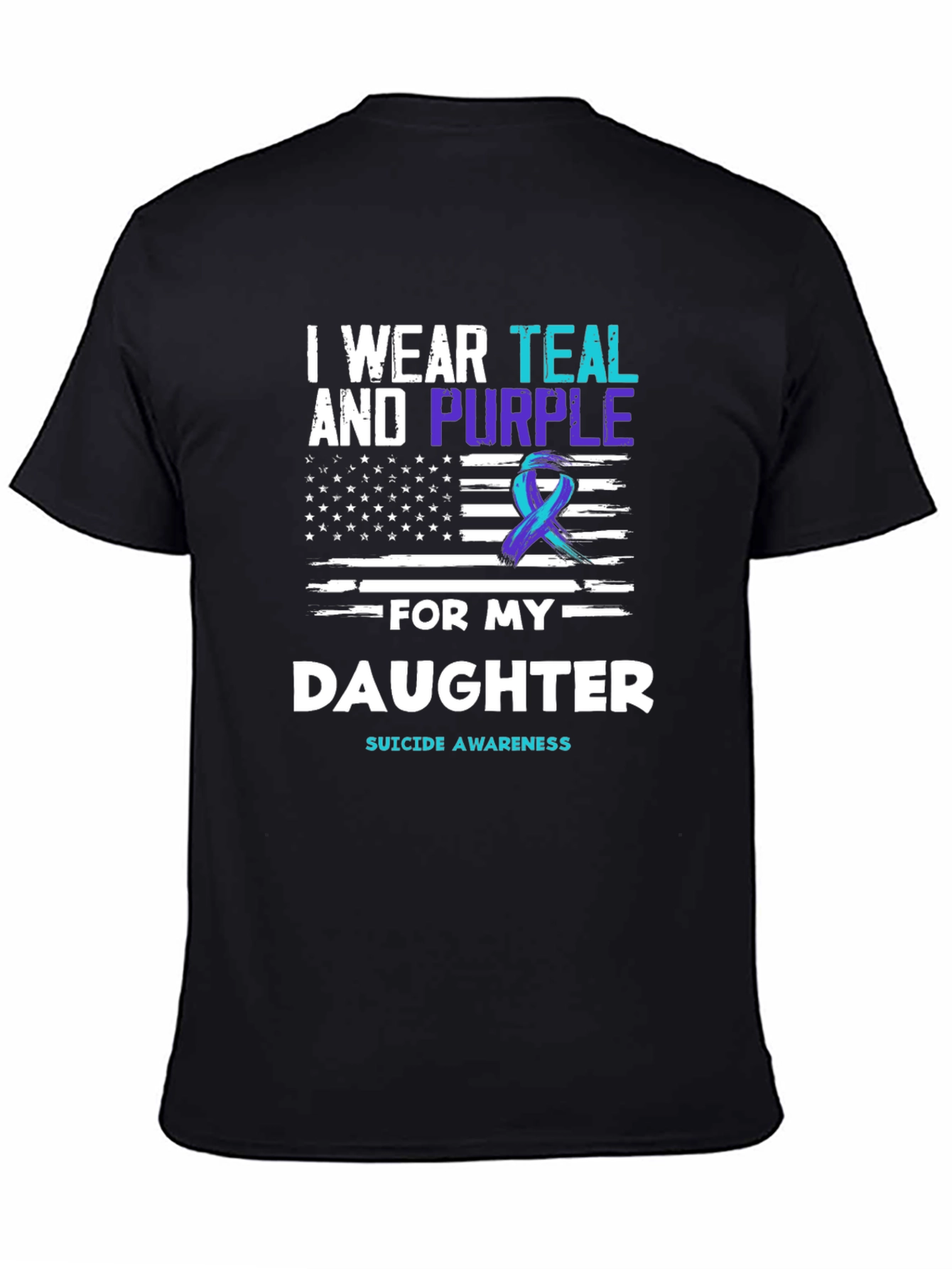 Teal and Purple Daughter Suicide Awareness T-Shirt