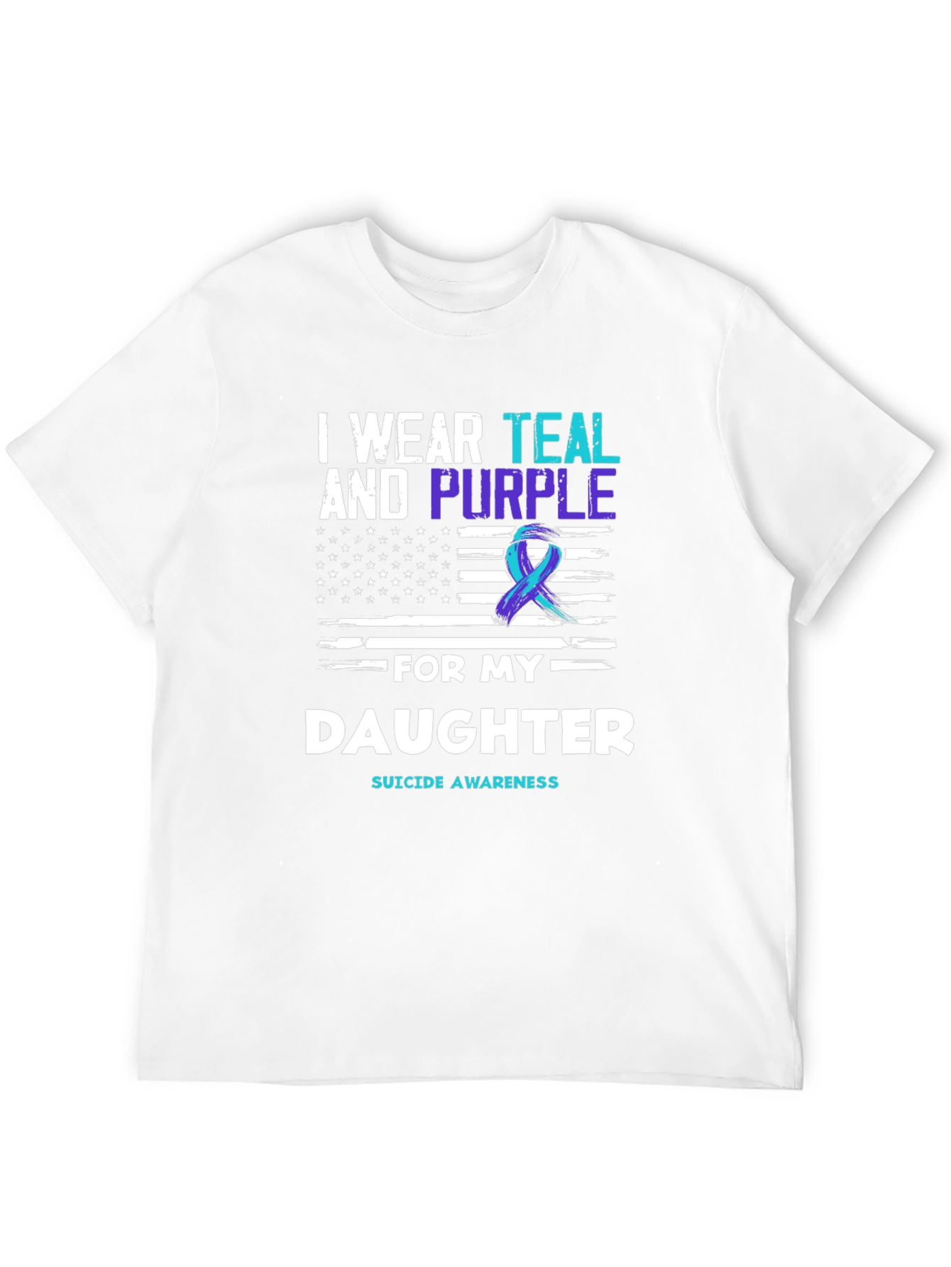 Teal and Purple Daughter Suicide Awareness T-Shirt